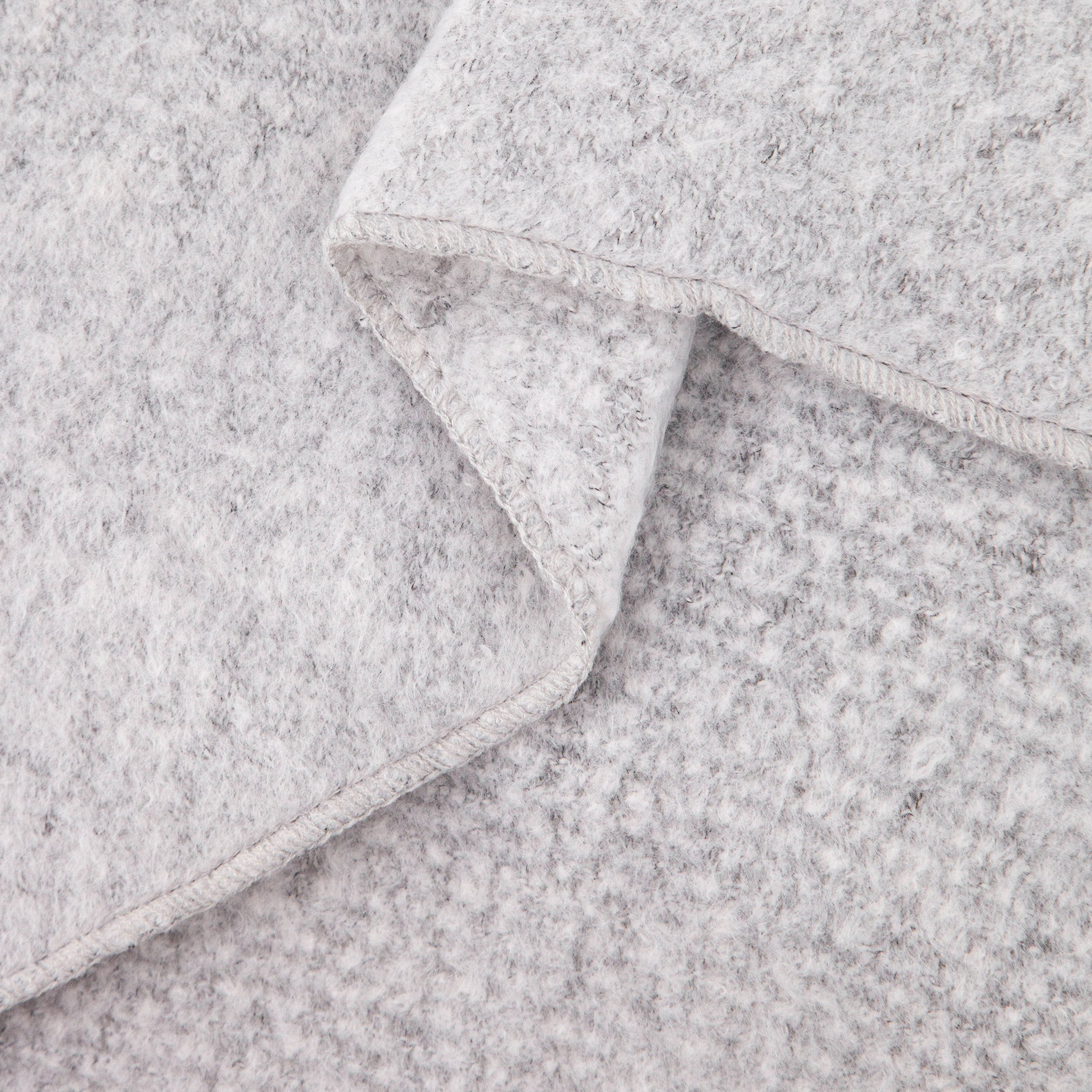 close up of the soft knitted acrylic fabric
