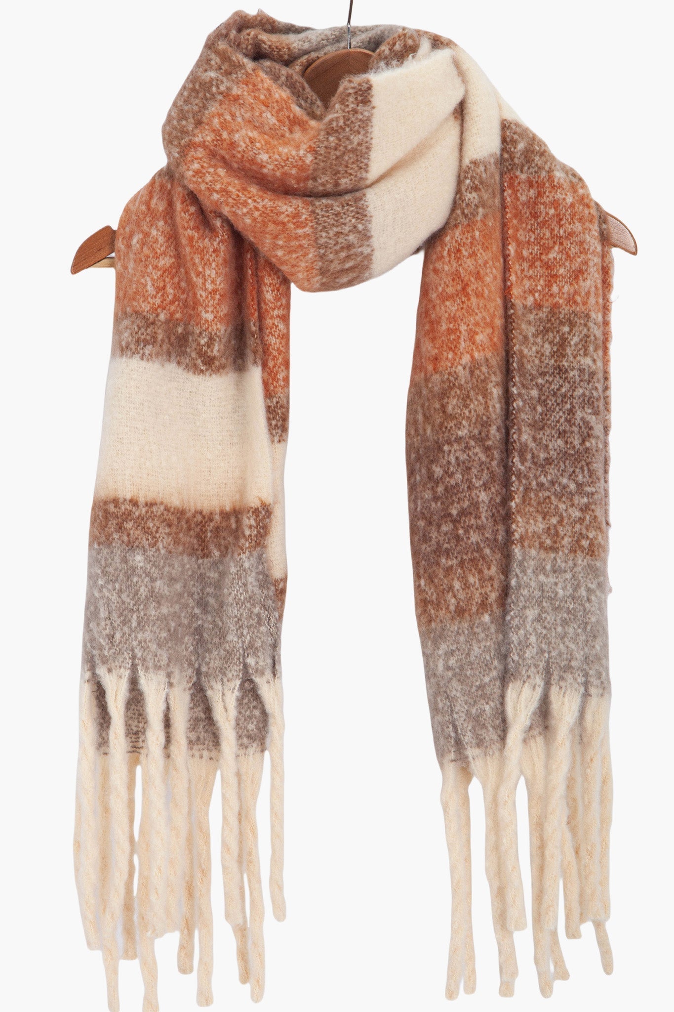 blair-neutral-colour-block-stripe-heavyweight-scarf-draped-coat-hanger