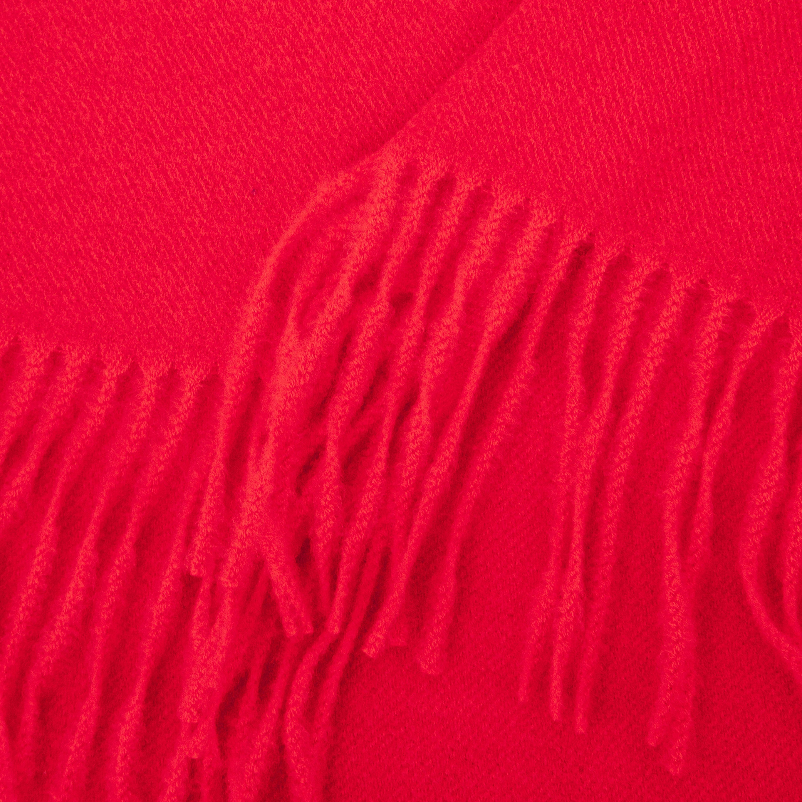 close up of the soft viscose knitted material of the winter blanket scarf