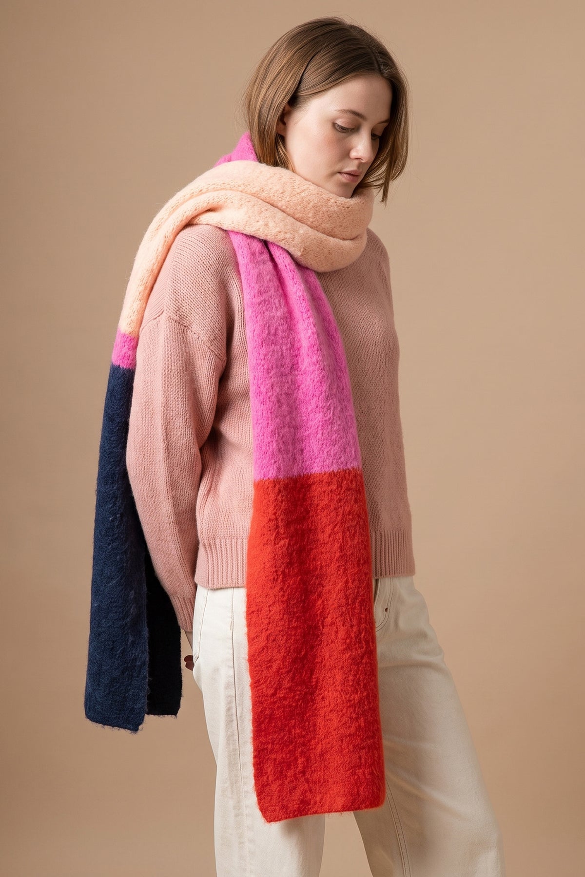 aster-pink-red-colourblock-heavyweight-scarf-navy-multicoloured