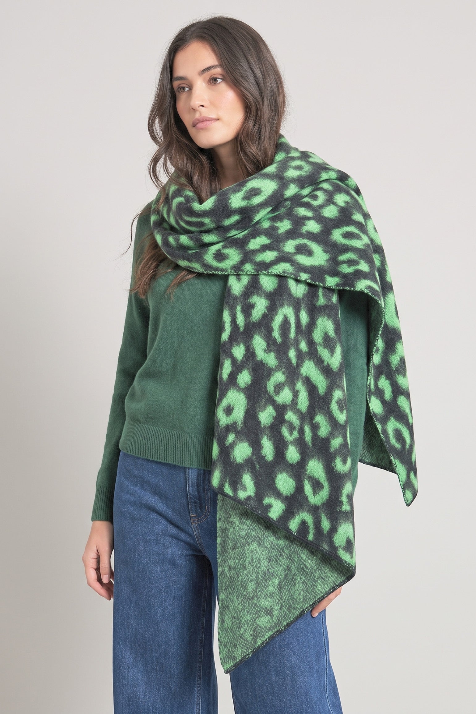 nico-black-lime-leopard-heavyweight-scarf-animal-print