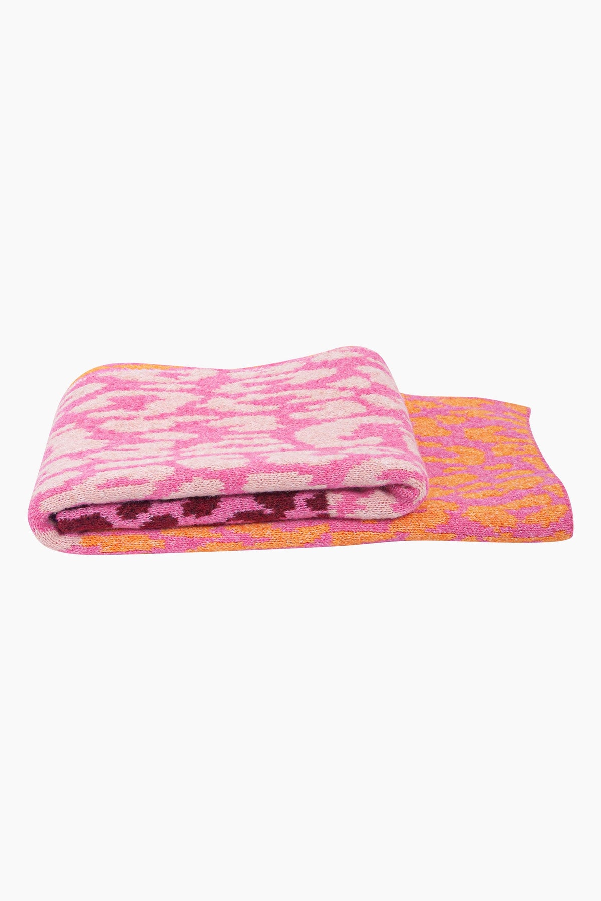 Colour-Block-Heavyweight-Scarf-in-Pink/Orange