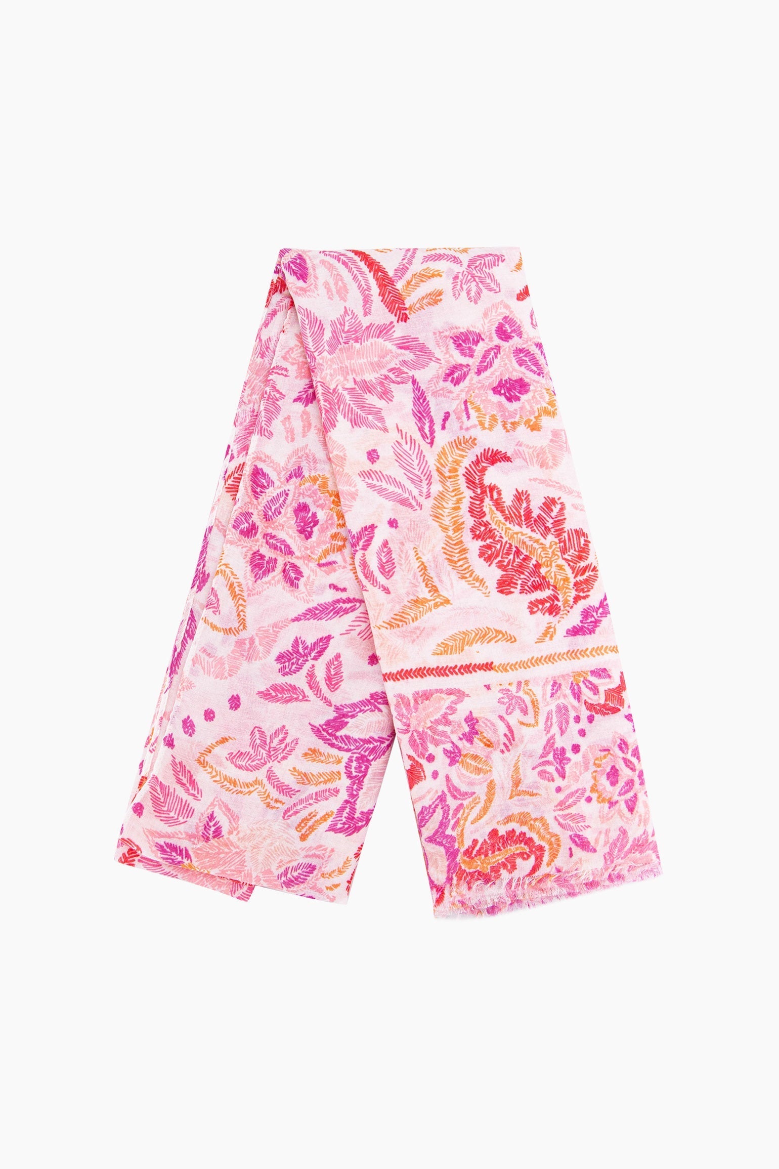 murphy-lightweight-scarf-pink-paisley-floral-laying-folded