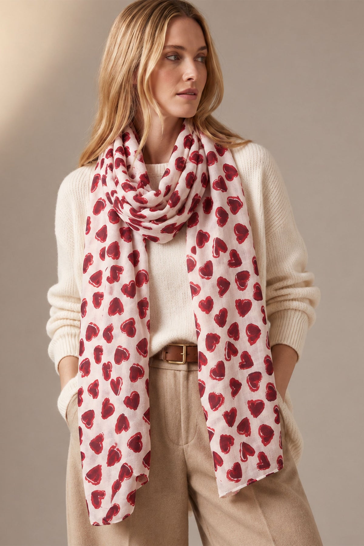 red/white-heart-lightweight-scarf