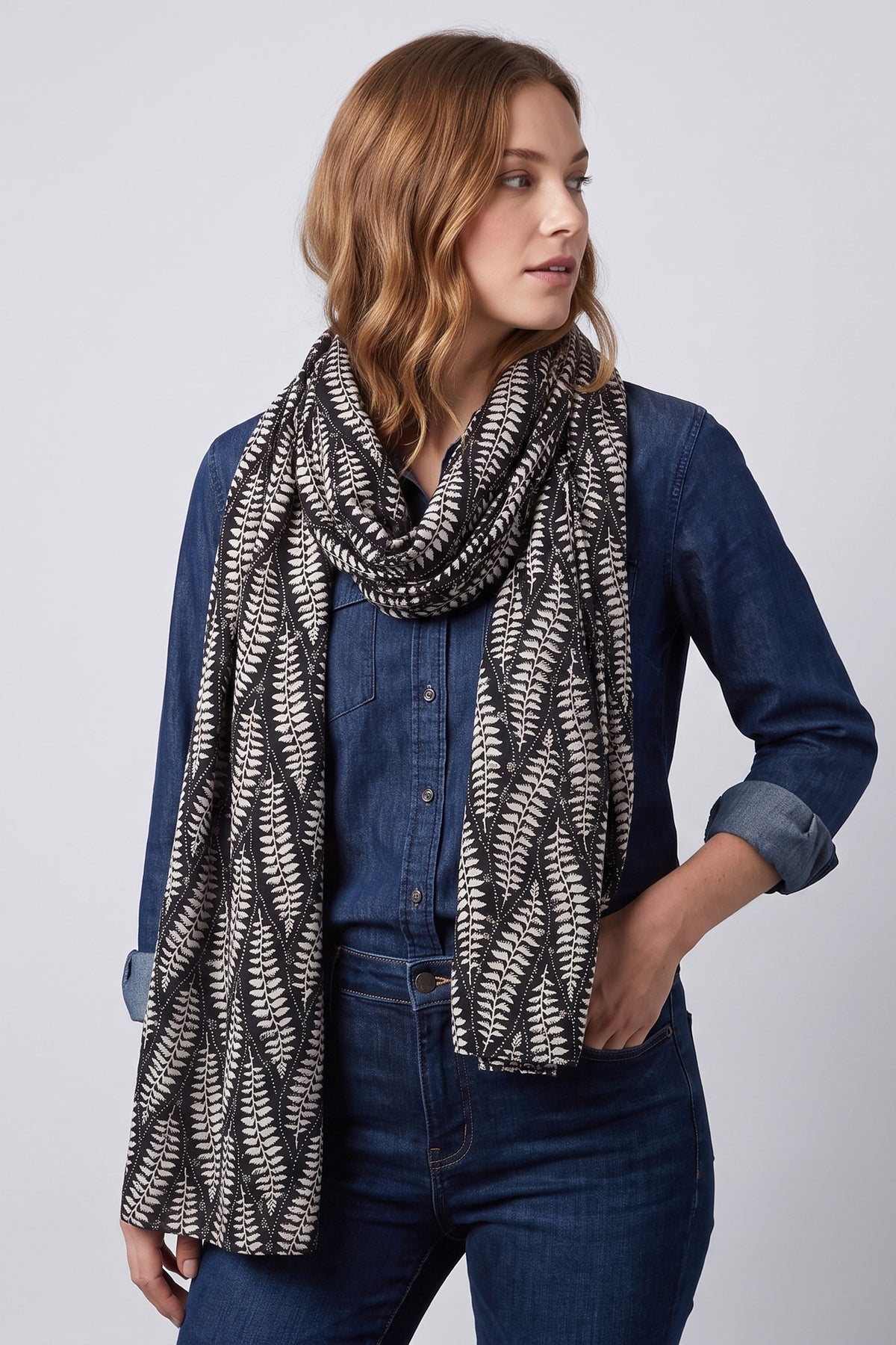 black-fern-leaf-lightweight-scarf