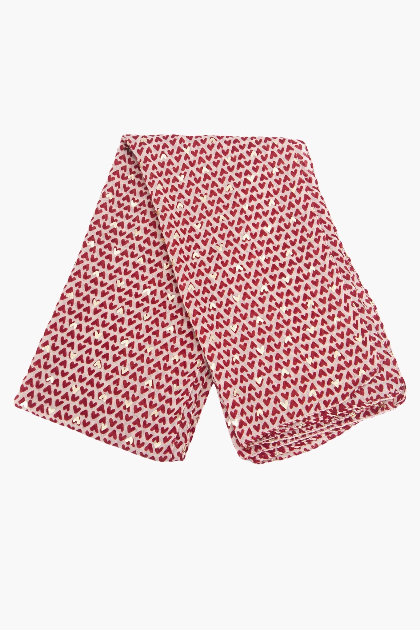 rainie-red-metallic-hearts-lightweight-scarf-folded