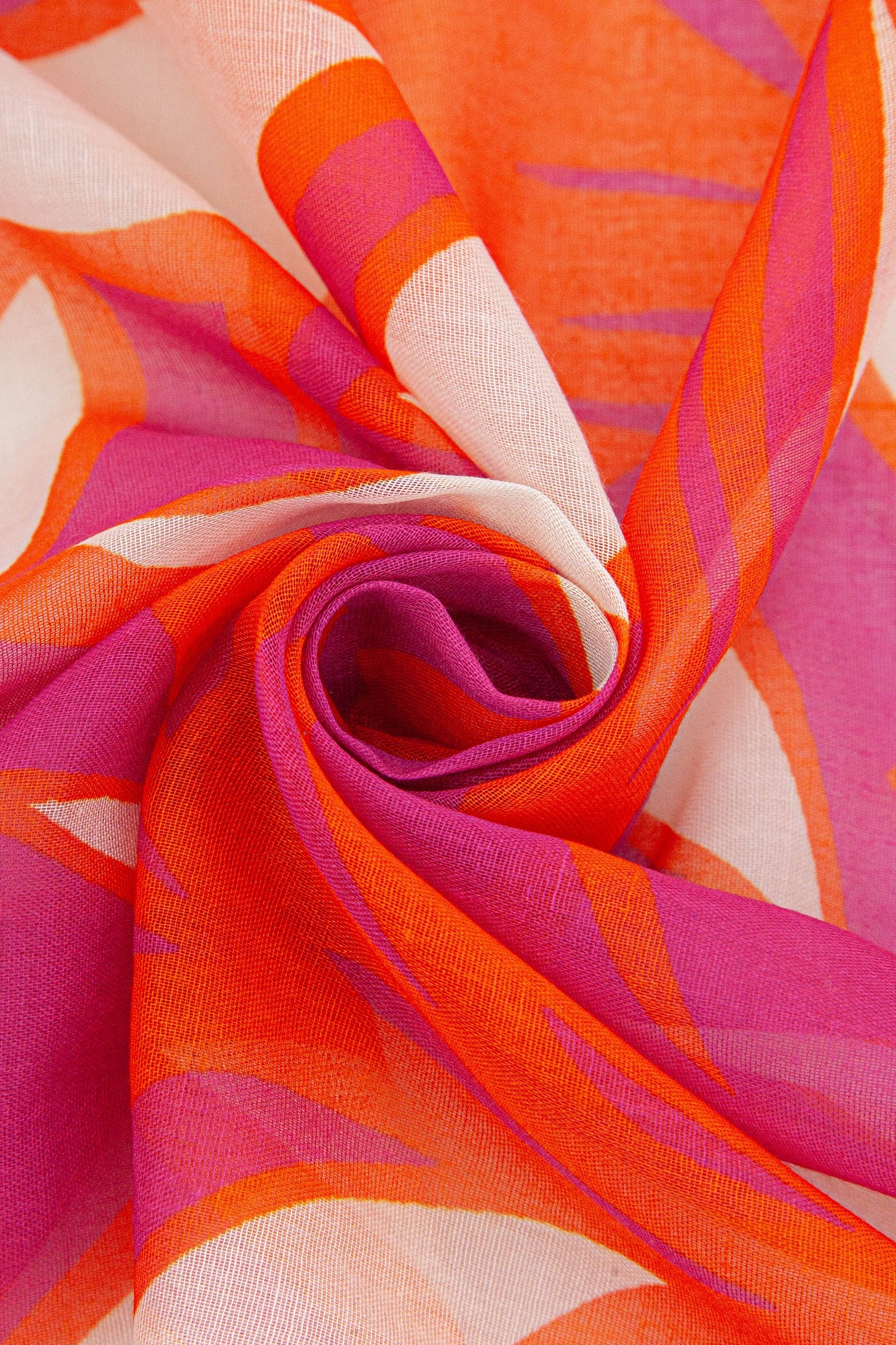 Tropical-Floral-Lightweight-Scarf-in-Pink-Close-Up