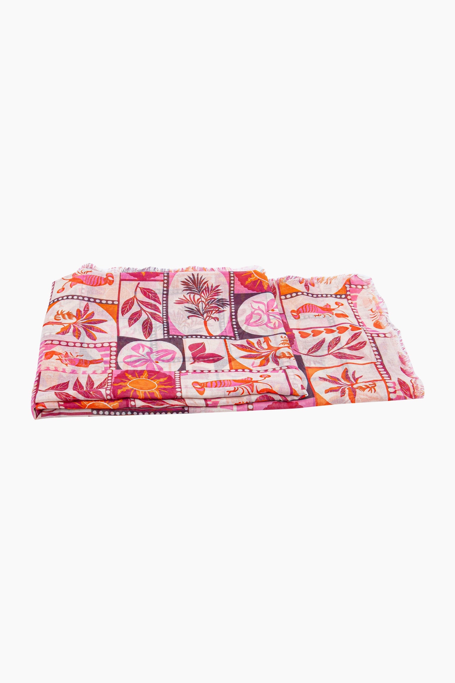 Postcard-Print-Lightweight-Scarf-in-Pink-Side