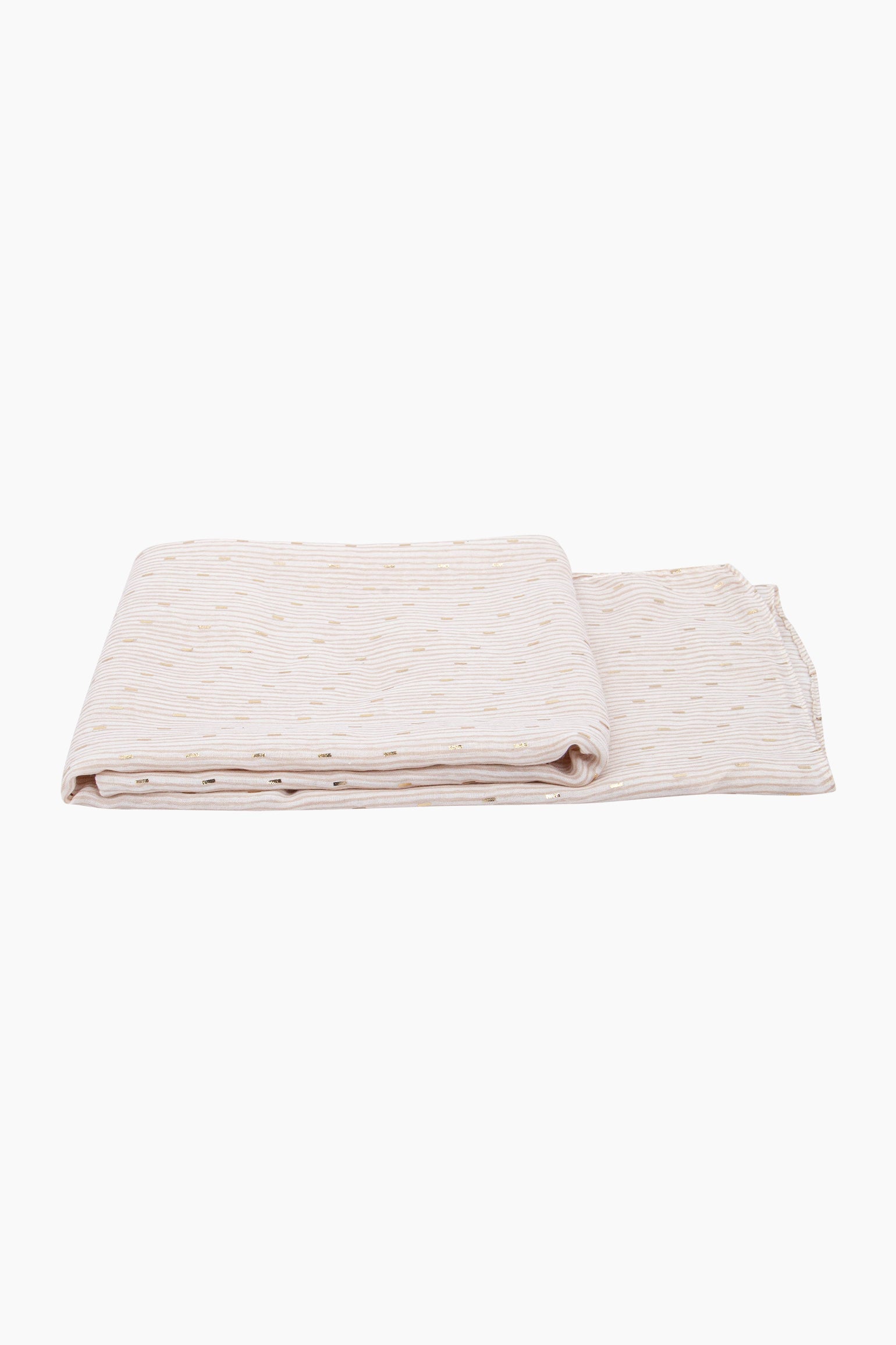 Gold-Matchstick-Print-Lightweight-Scarf-in-Cream-Folded-Flat