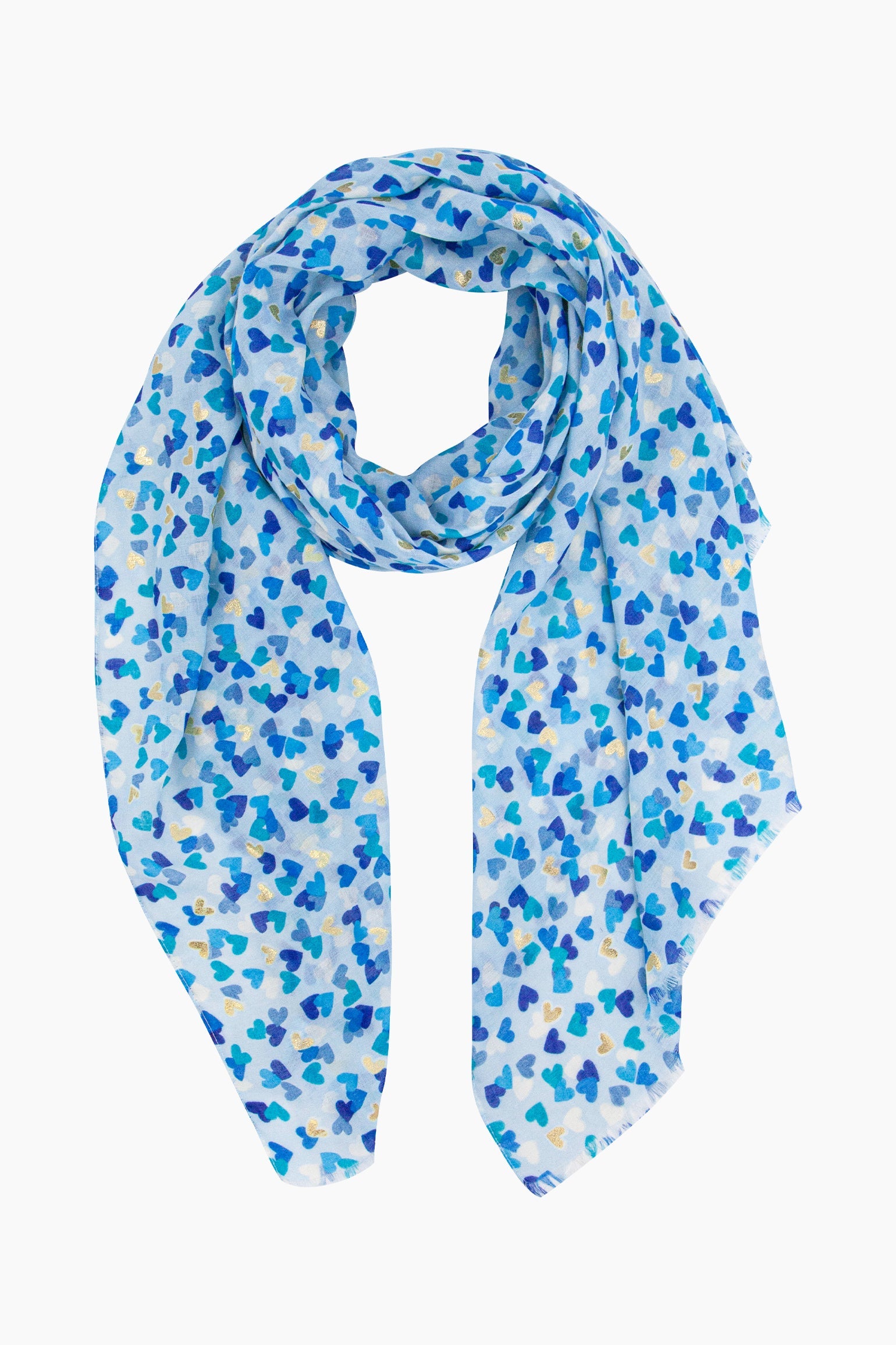 Heart-Print-Lightweight-Scarf-in-Blue-Front