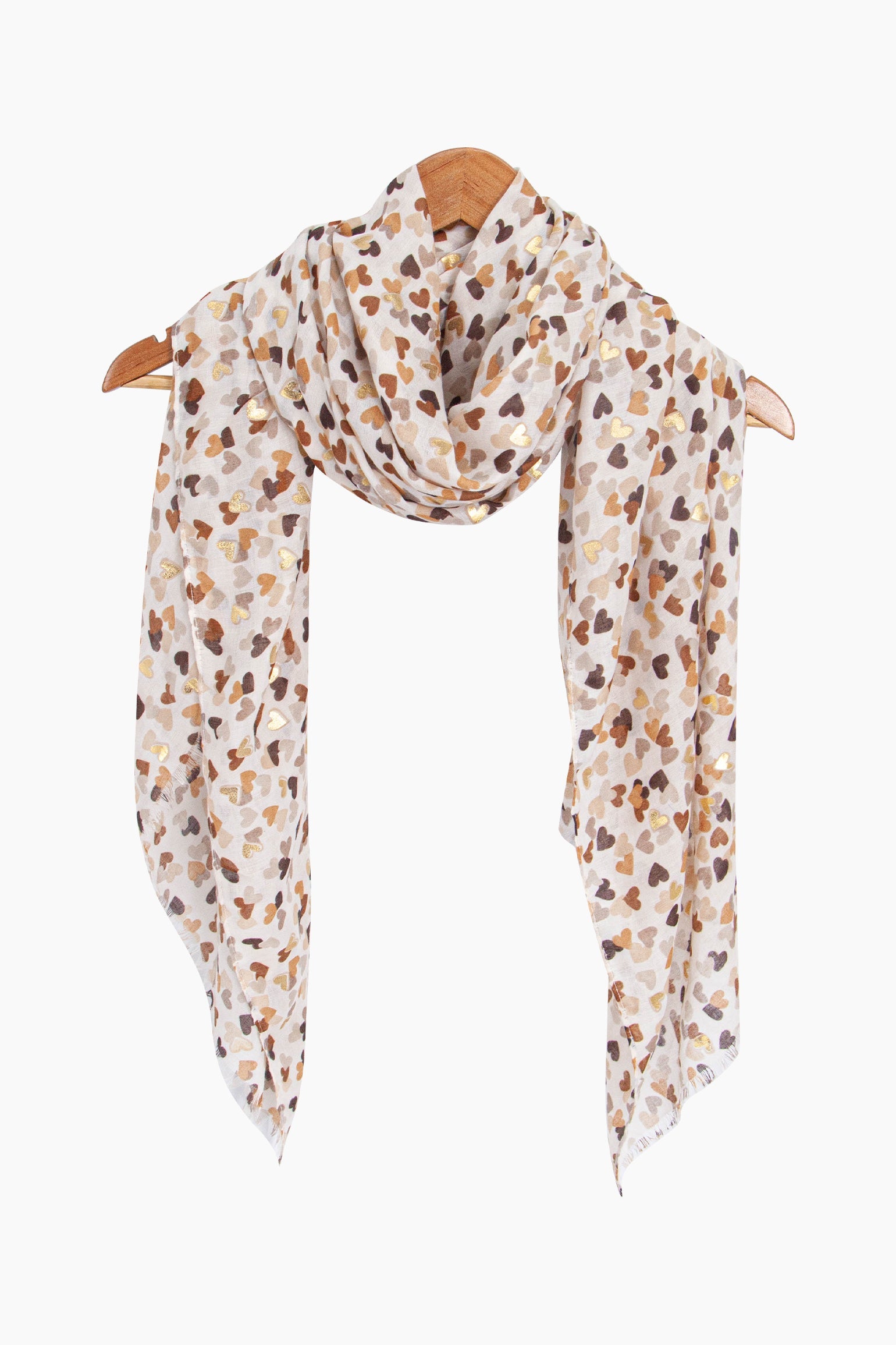 Heart-Print-Lightweight-Scarf-in-Neutral-Draped