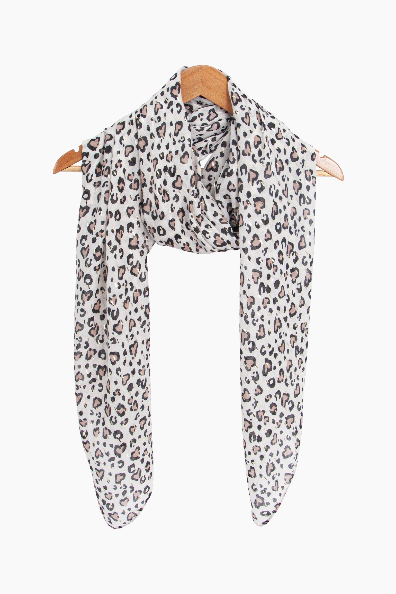 Heart-Print-Lightweight-Scarf-in-Black-Draped