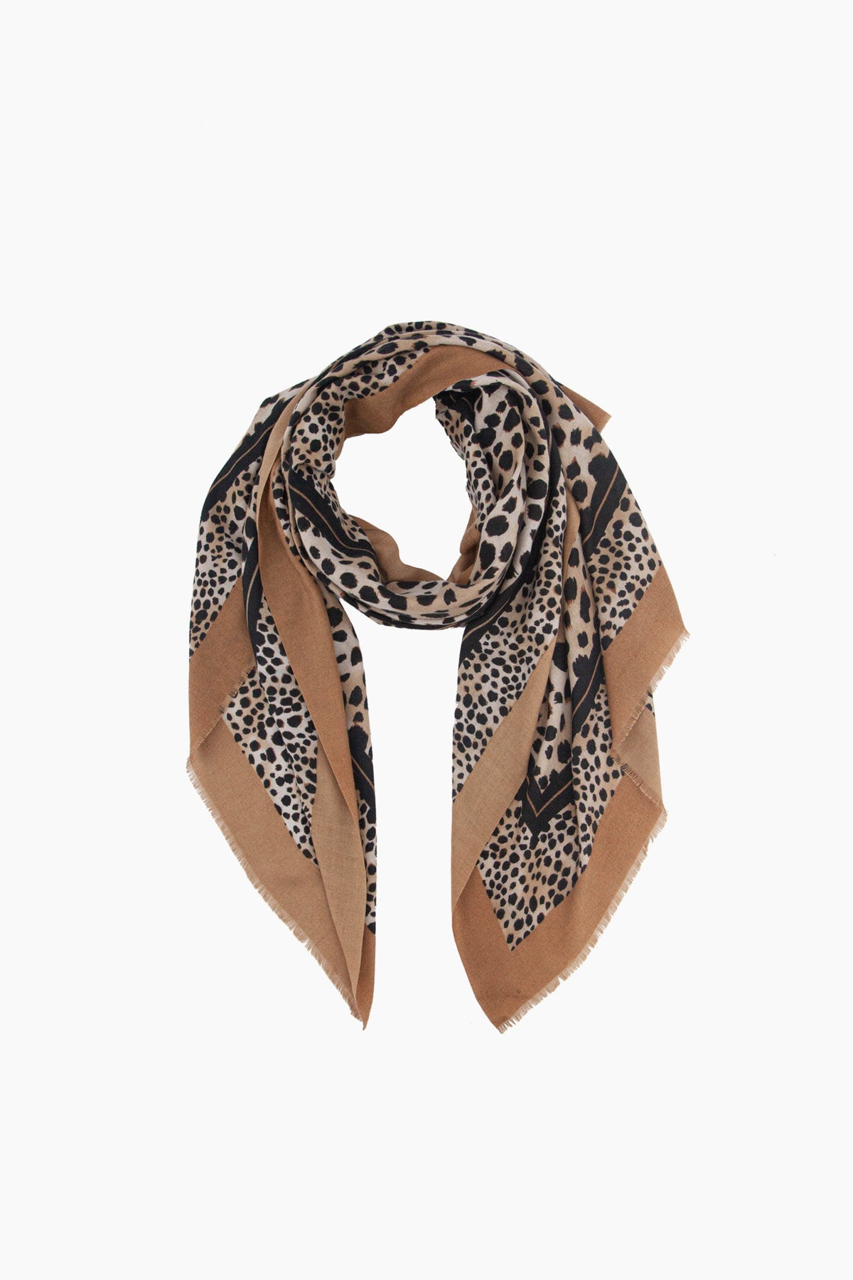 Animal-Spot-Lightweight-Scarf-in-Tan