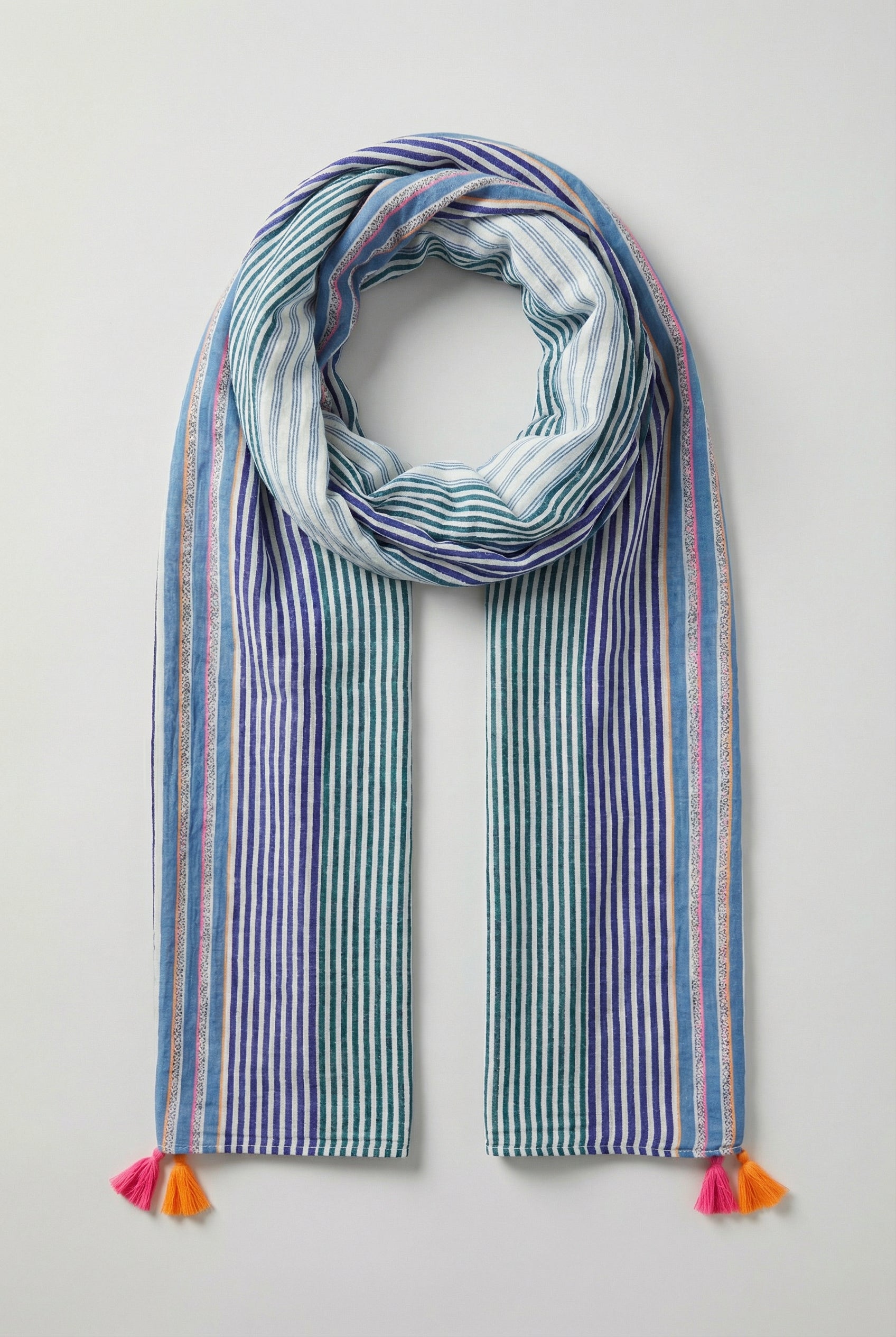 Blue-striped-cotton-scarf