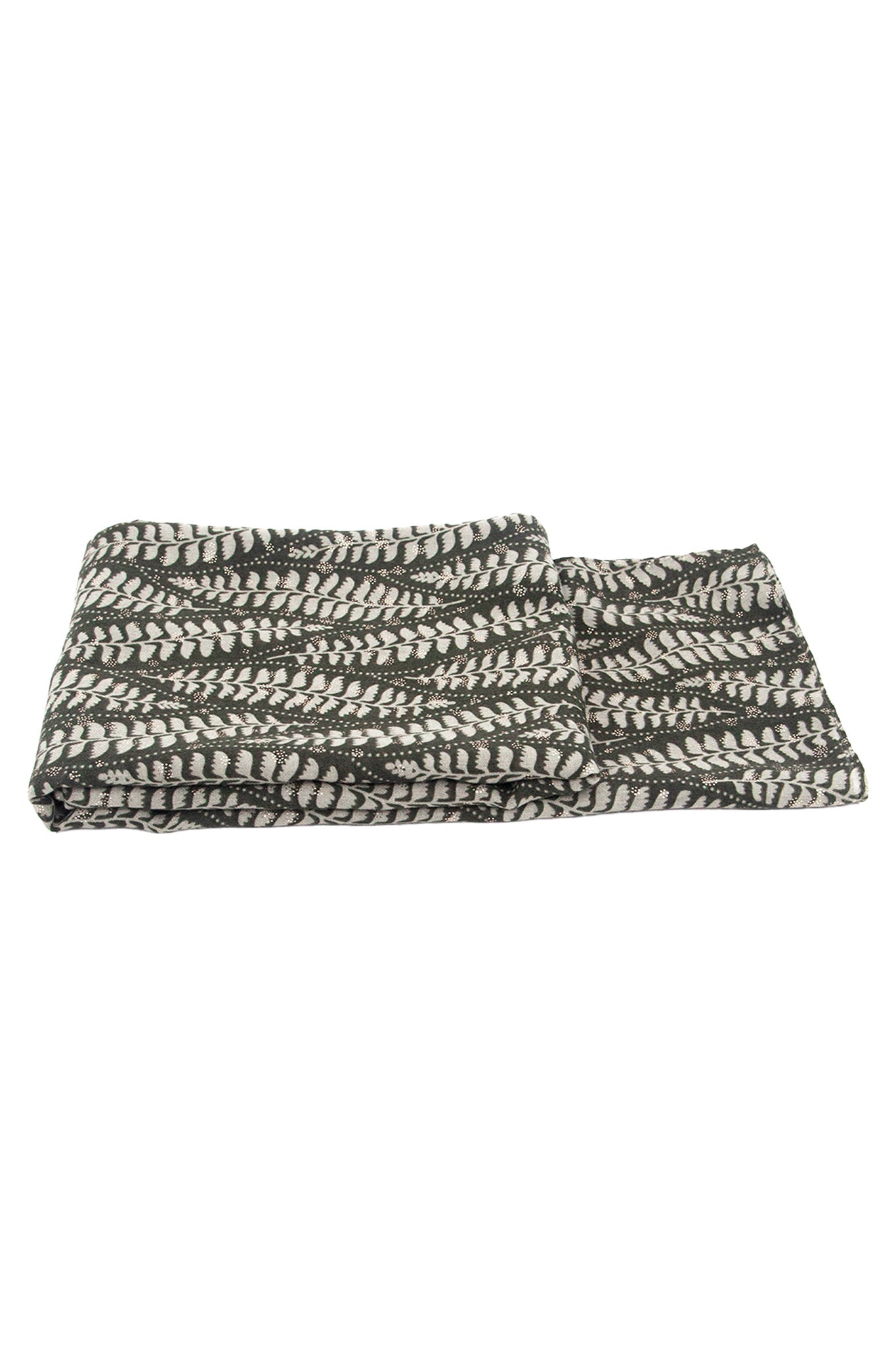 clover-khaki-fern-leaf-lightweight-scarf-folded-thin