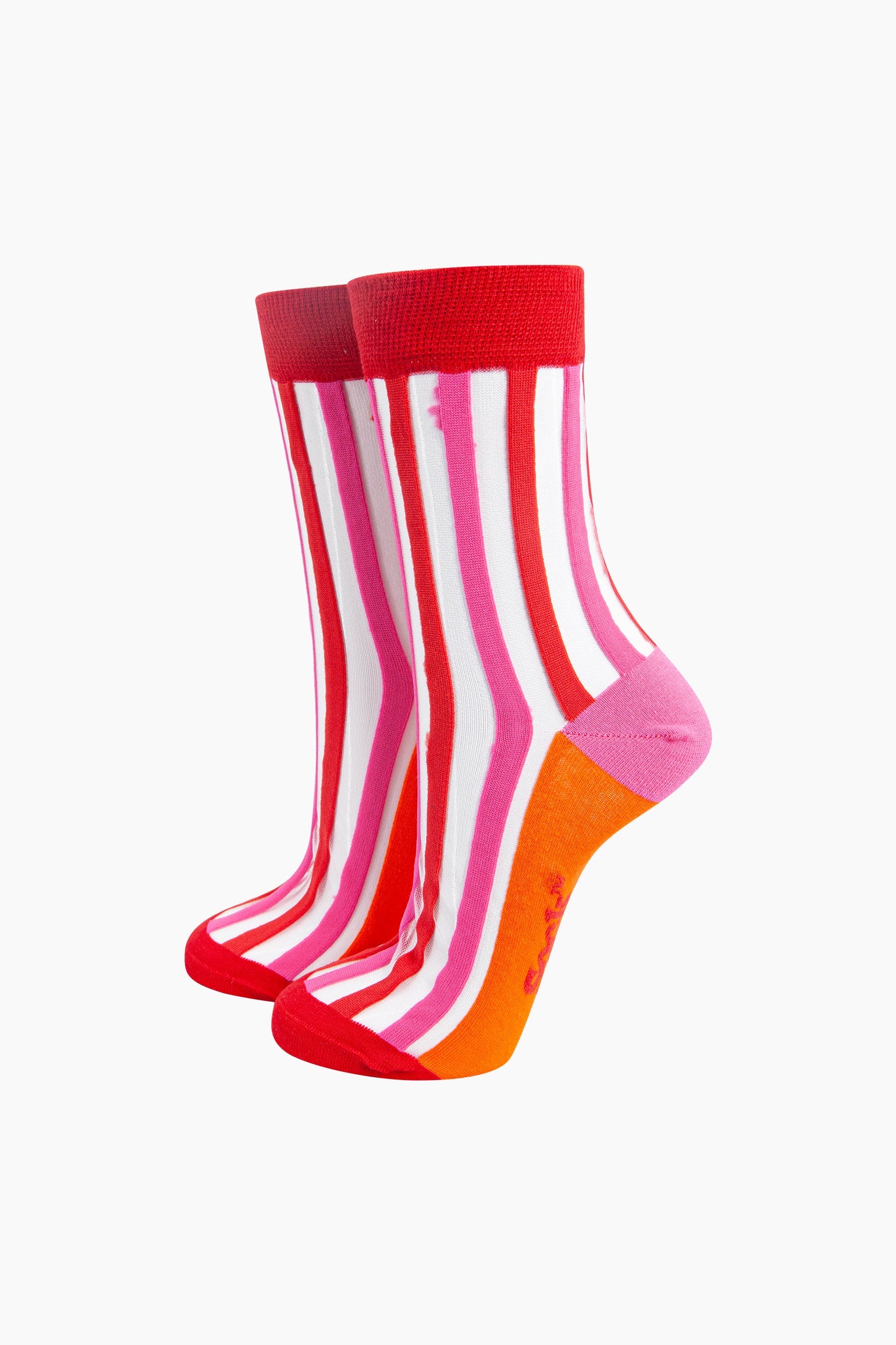 Stripe-Sheer-and-Combed-Cotton-in-Red/Orange-On-Mannequin