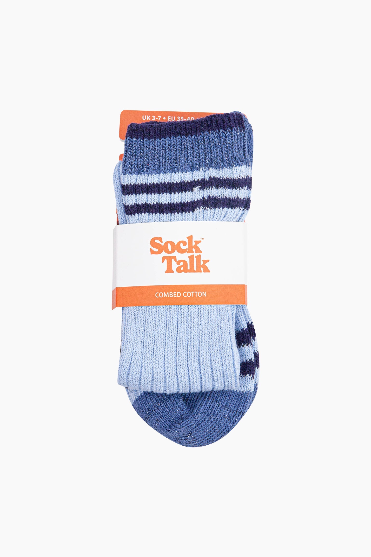 Striped-Combed-Cotton-Knee-High-Glitter-Socks-in-Blue-in-packaging