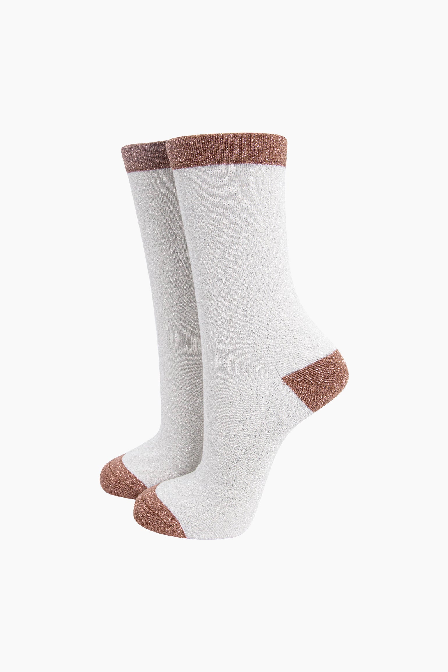 Polka-Dots-Combed-Cotton-Glitter-Socks-in-Cream-Brown-mannequin
