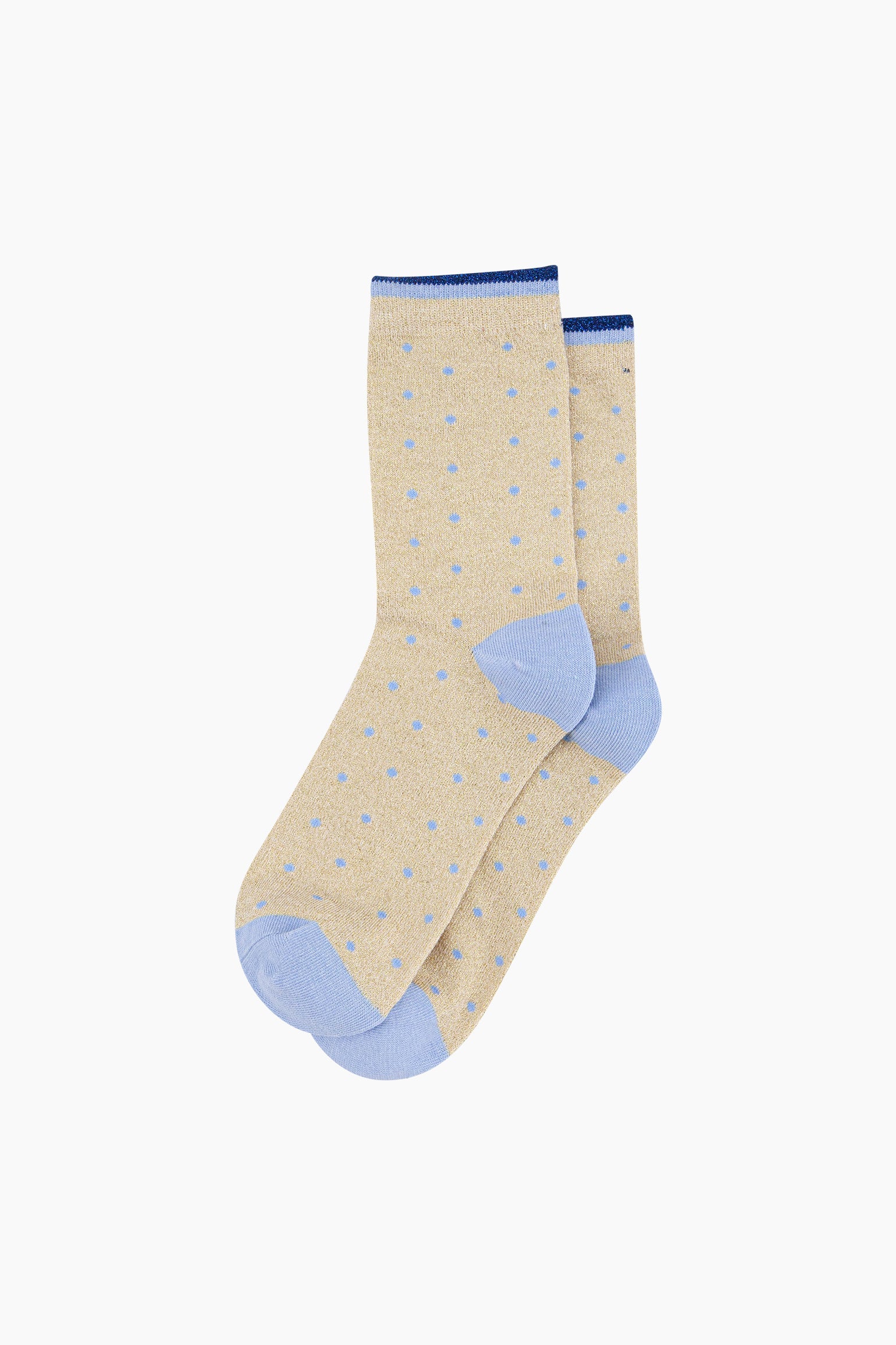 Small-Spots-Combed-Cotton-Glitter-Socks-in-Cream-flat-lay