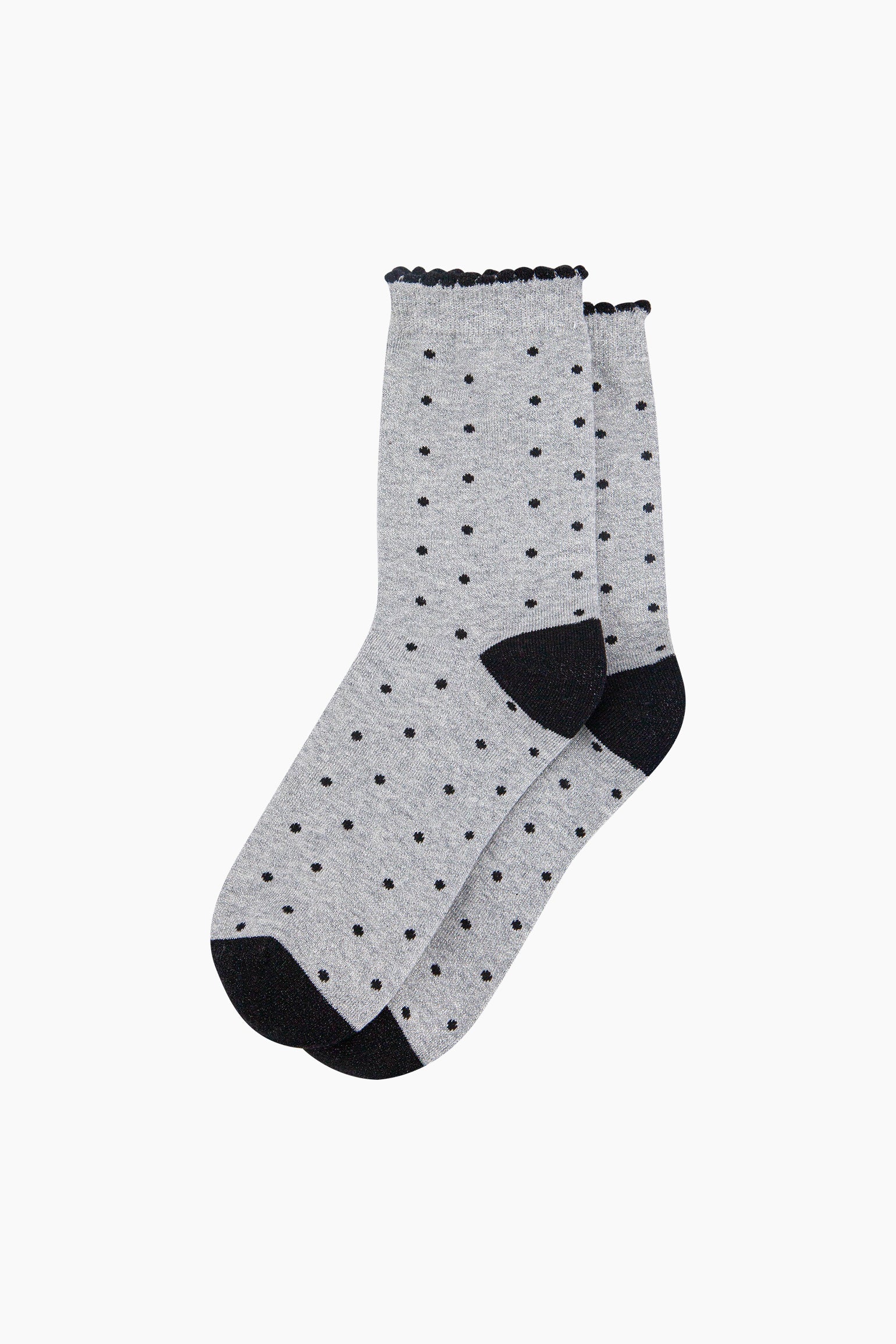 Small-Spots-Combed-Cotton-Glitter-Socks-in-Light-Grey-flat-lay