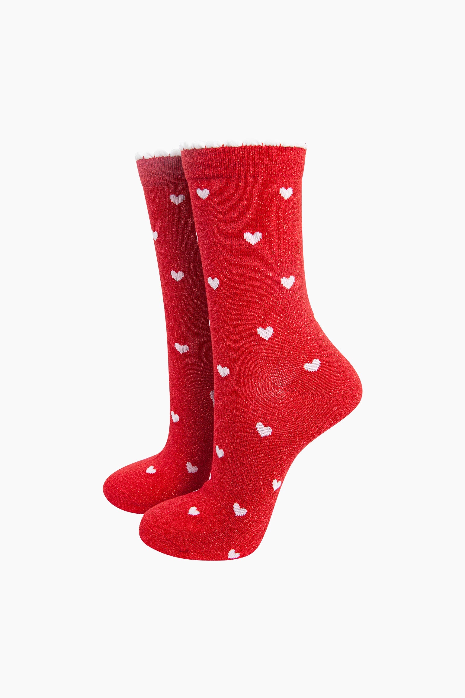 Love-Hearts-Combed-Cotton-Glitter-Socks-in-Red-White-mannequin