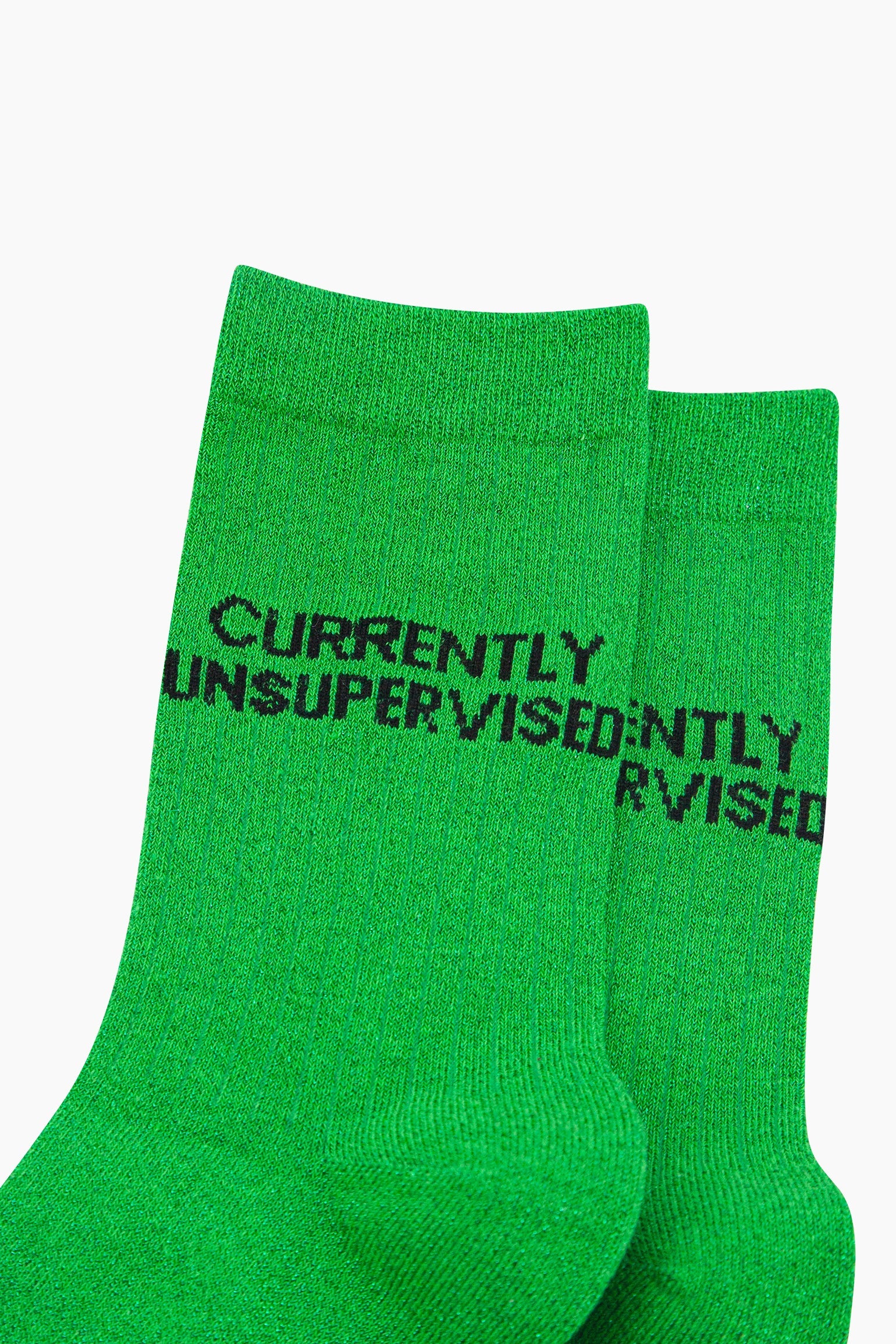 Currently-Unsupervised-Combed-Cotton-Glitter-Socks-in-Lime-Closeup