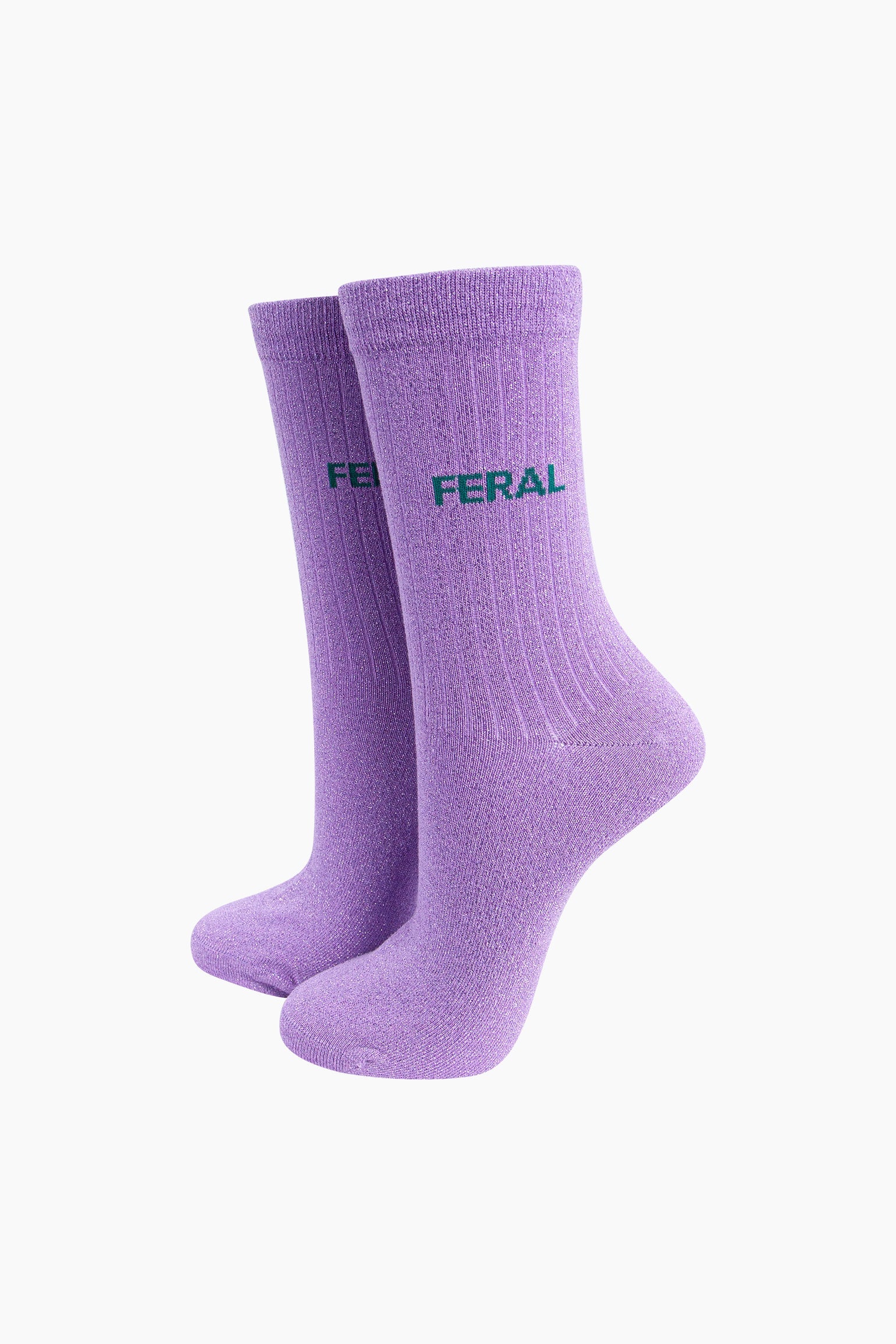 Feral-Combed-Cotton-Glitter-Socks-in-Lilac-Mannequin