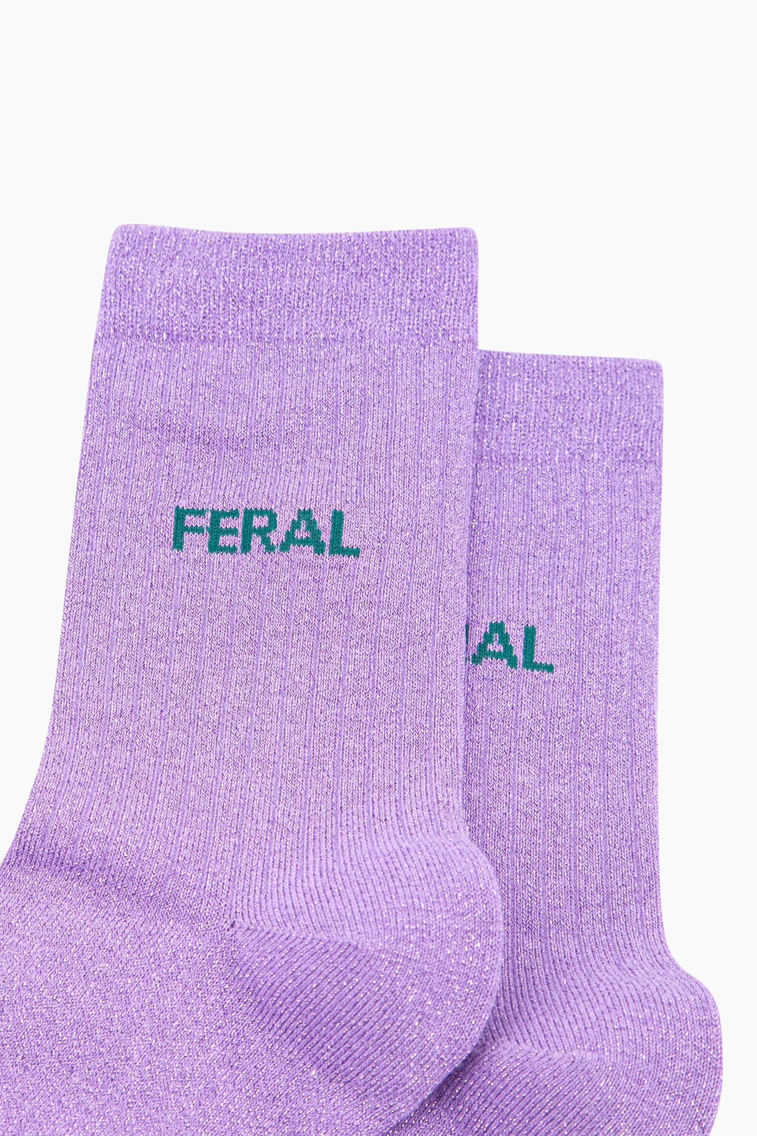 Feral-Combed-Cotton-Glitter-Socks-in-Lilac-Lying-Flat