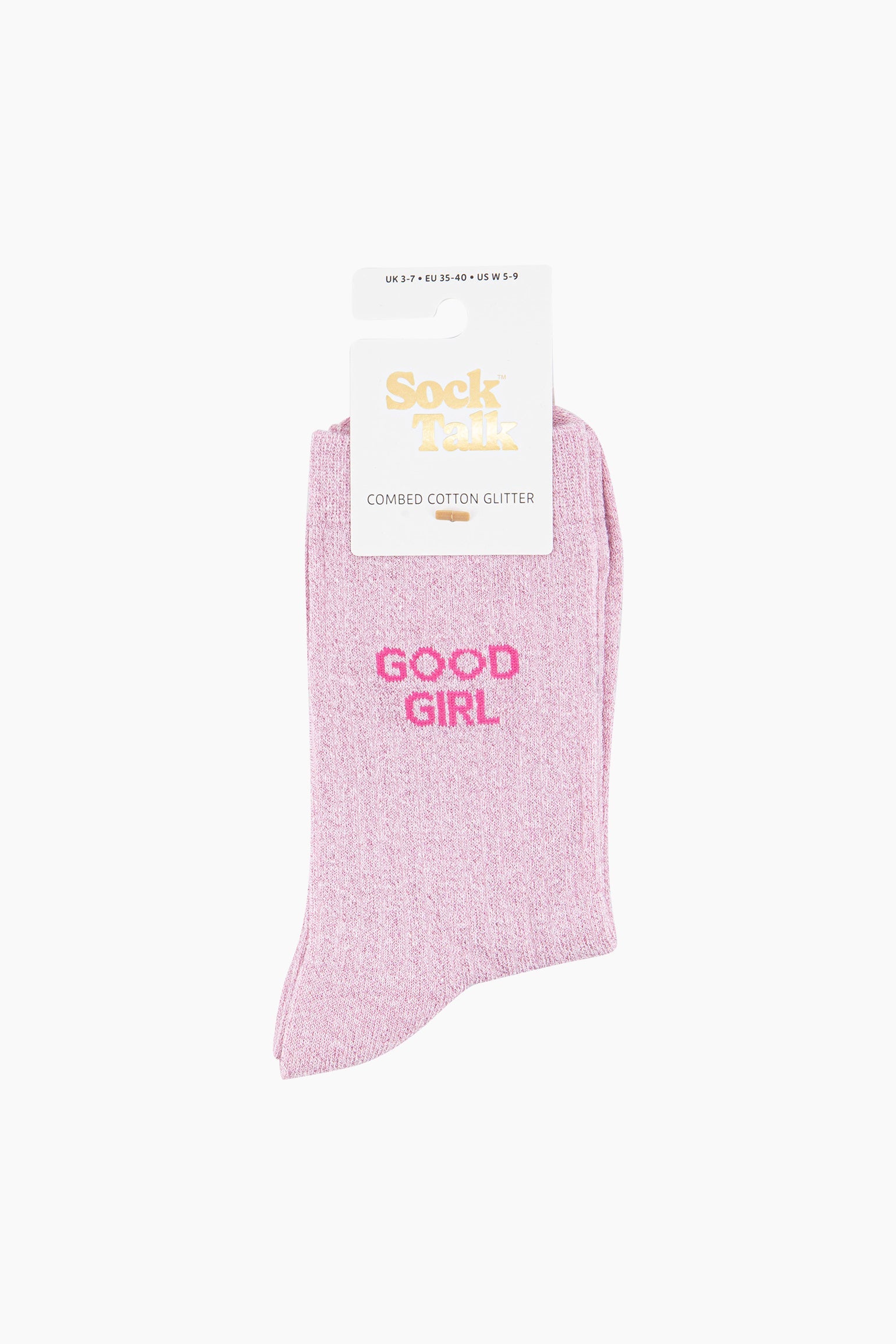 Good-Girl-Combed-Cotton-Glitter-Socks-in-Light-Pink-Lying-Flat