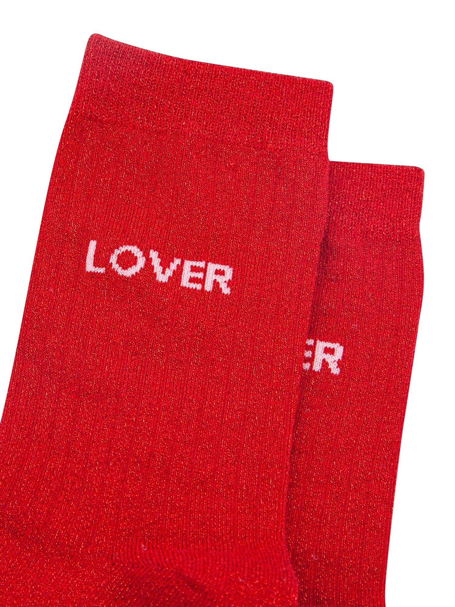 Lover-Combed-Cotton-Glitter-Socks-in-Red-Closeup