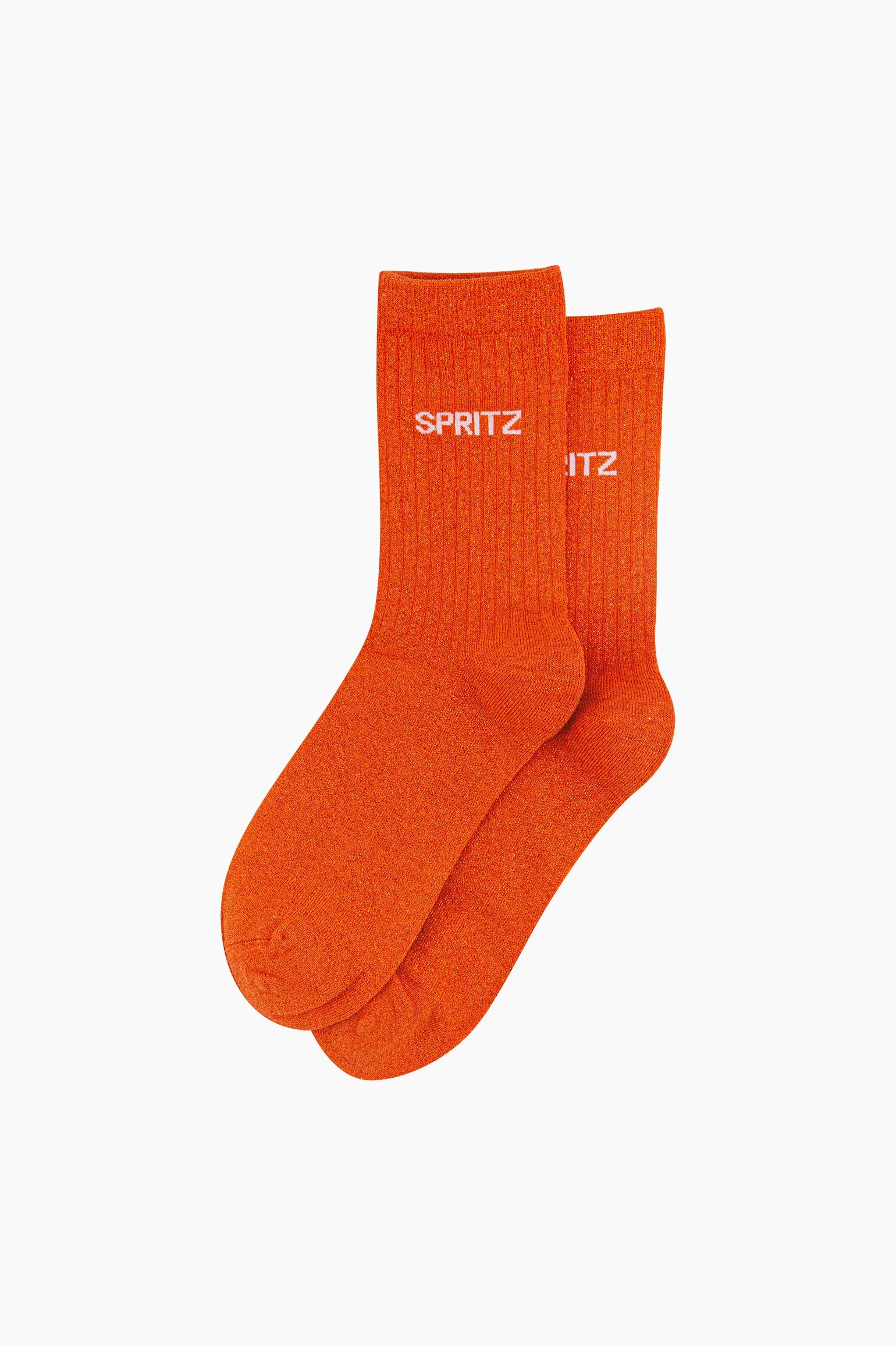 Spritz-Combed-Cotton-Glitter-Socks-in-Orange-In-Packaging
