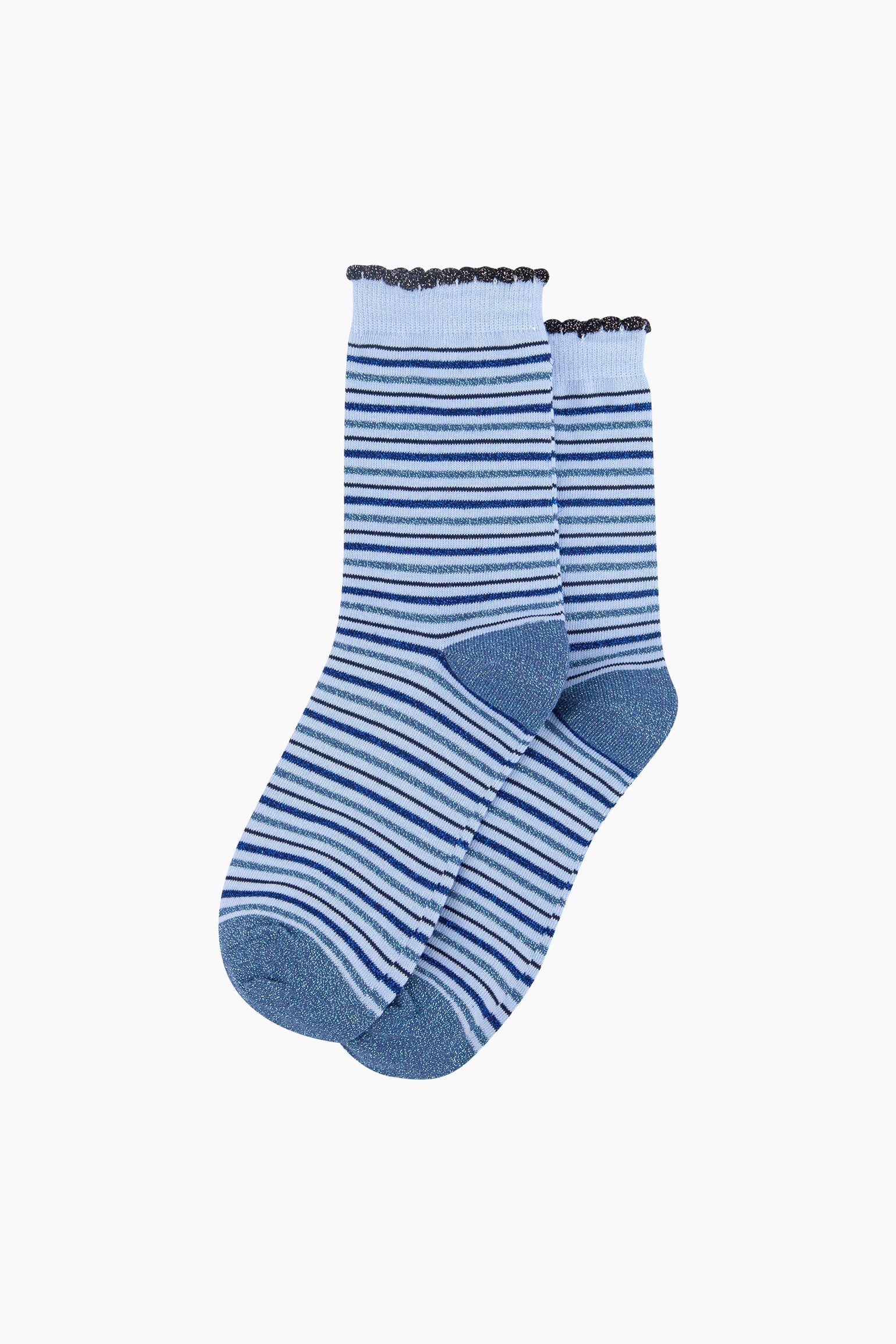 Stripes-Combed-Cotton-Glitter-Socks-in-Light-Blue-flat-lay