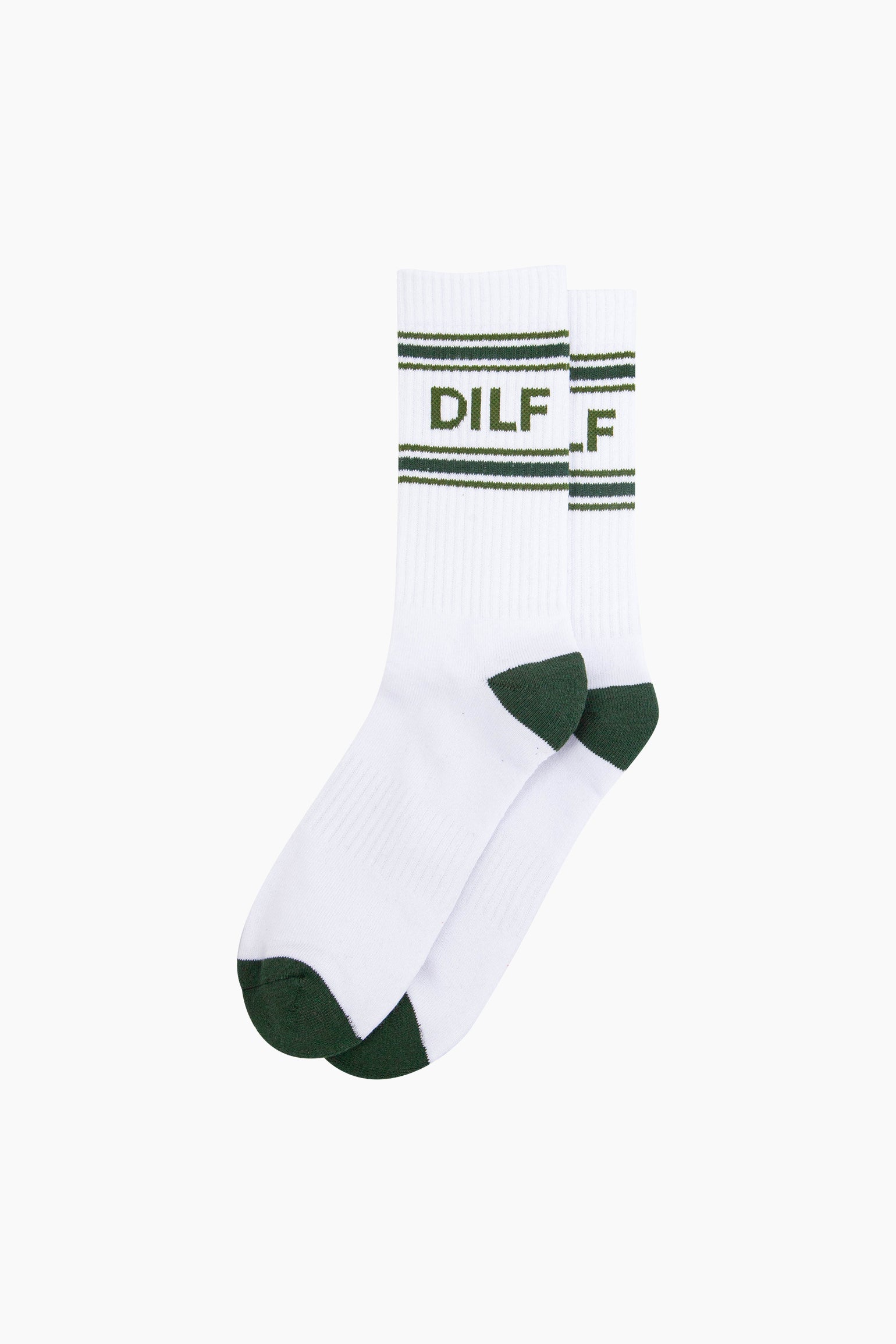 DILF-Organic-Cotton-Sports-Socks-in-White-Lying-Flat