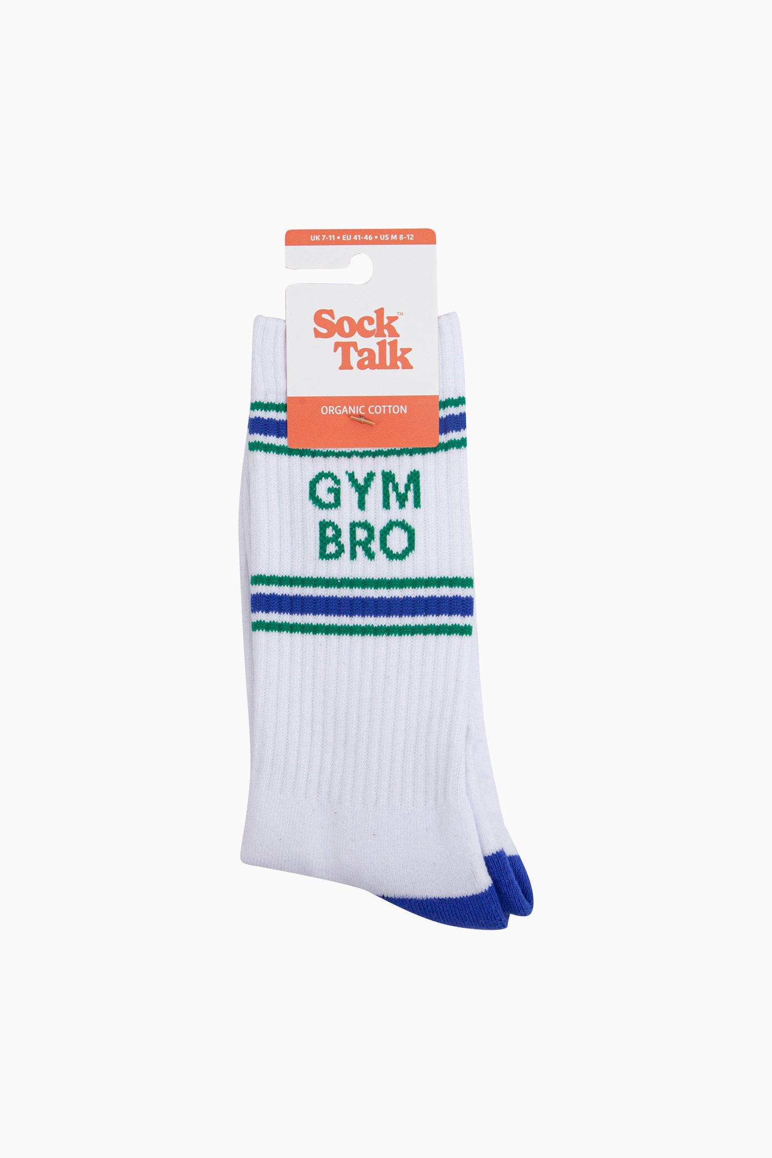 Gym-Bro-Organic-Cotton-Sports-Socks-in-White-In-Packaging