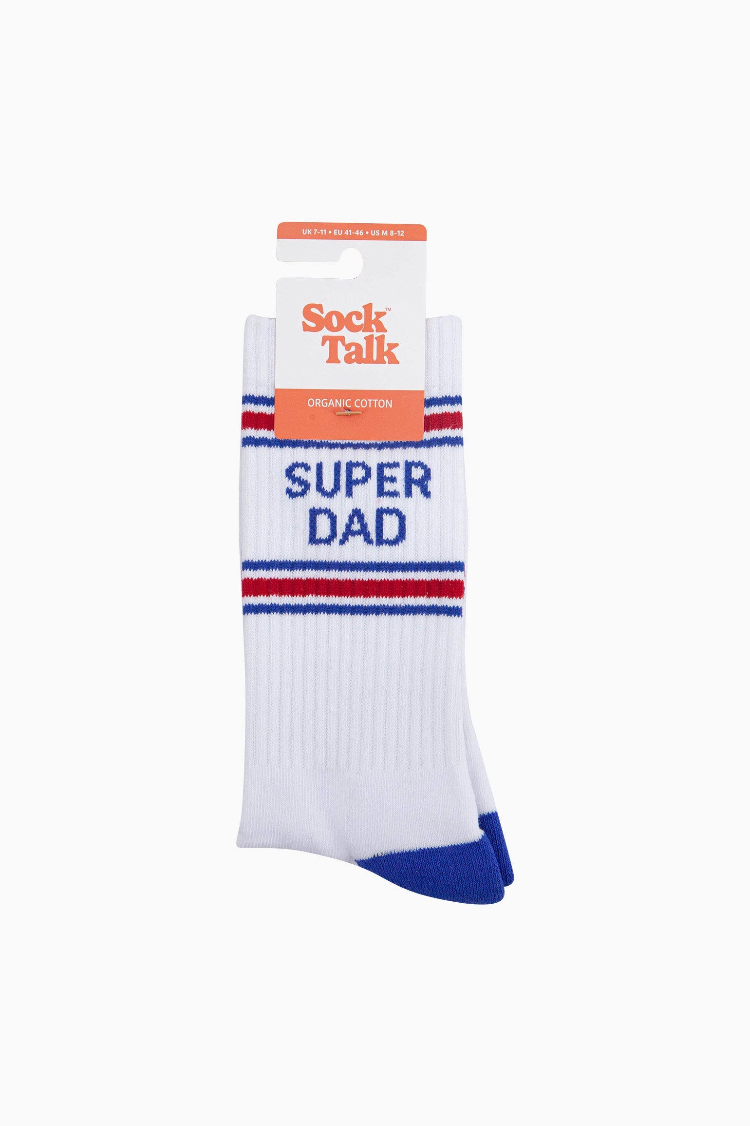 Super-Dad-Organic-Cotton-Sports-Socks-in-White-In-Packaging