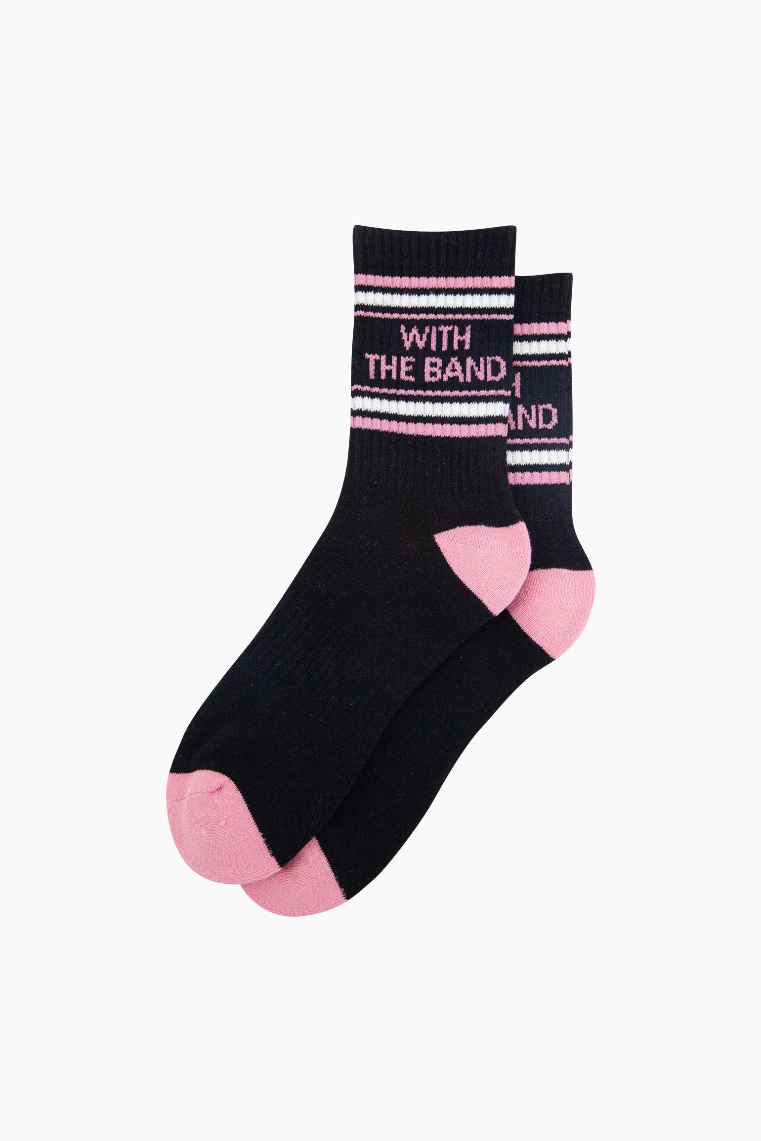 With-The-Band-Organic-Cotton-Sports-Socks-in-Black-flat-lay