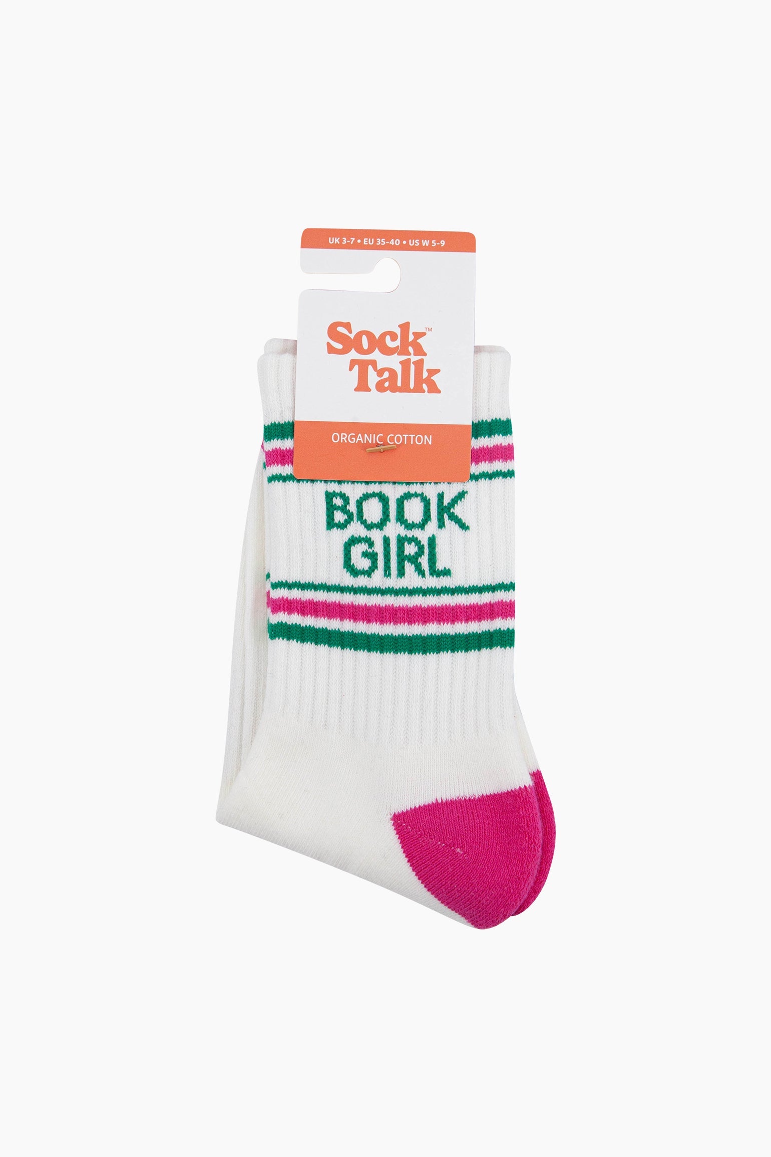 Book-Girl-Organic-Cotton-Sports-Socks-in-Cream-In-Packaging