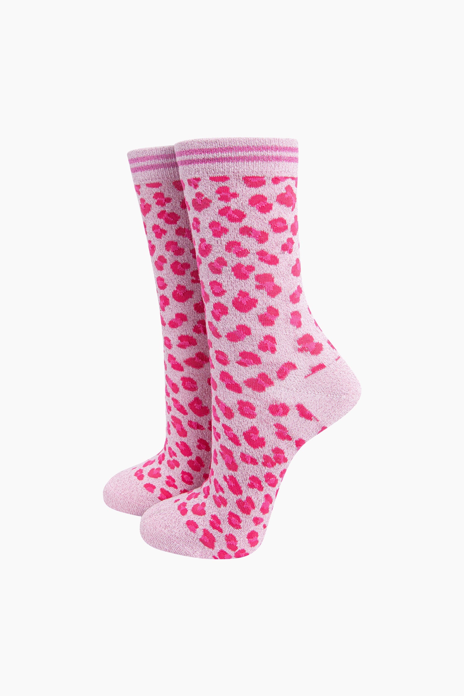 Leopard-Print-Combed-Cotton-Glitter-Socks-in-Pink-Mannequin