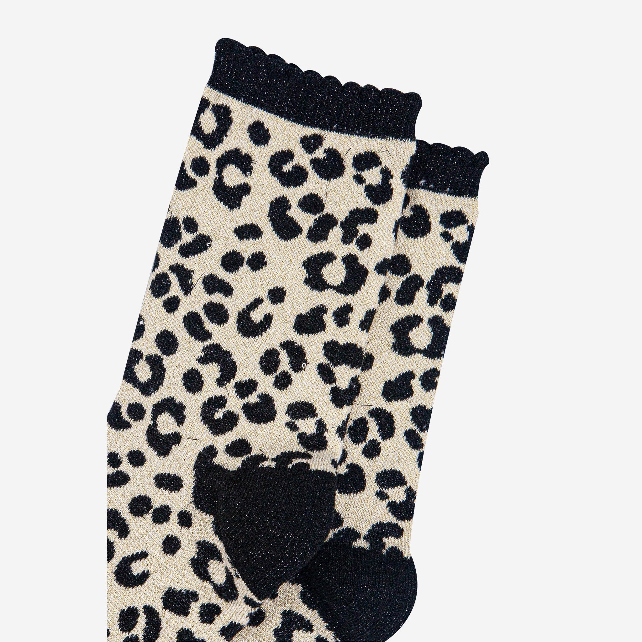 womens-cream-leopard-print-glitter-socks-close-up-sparkles