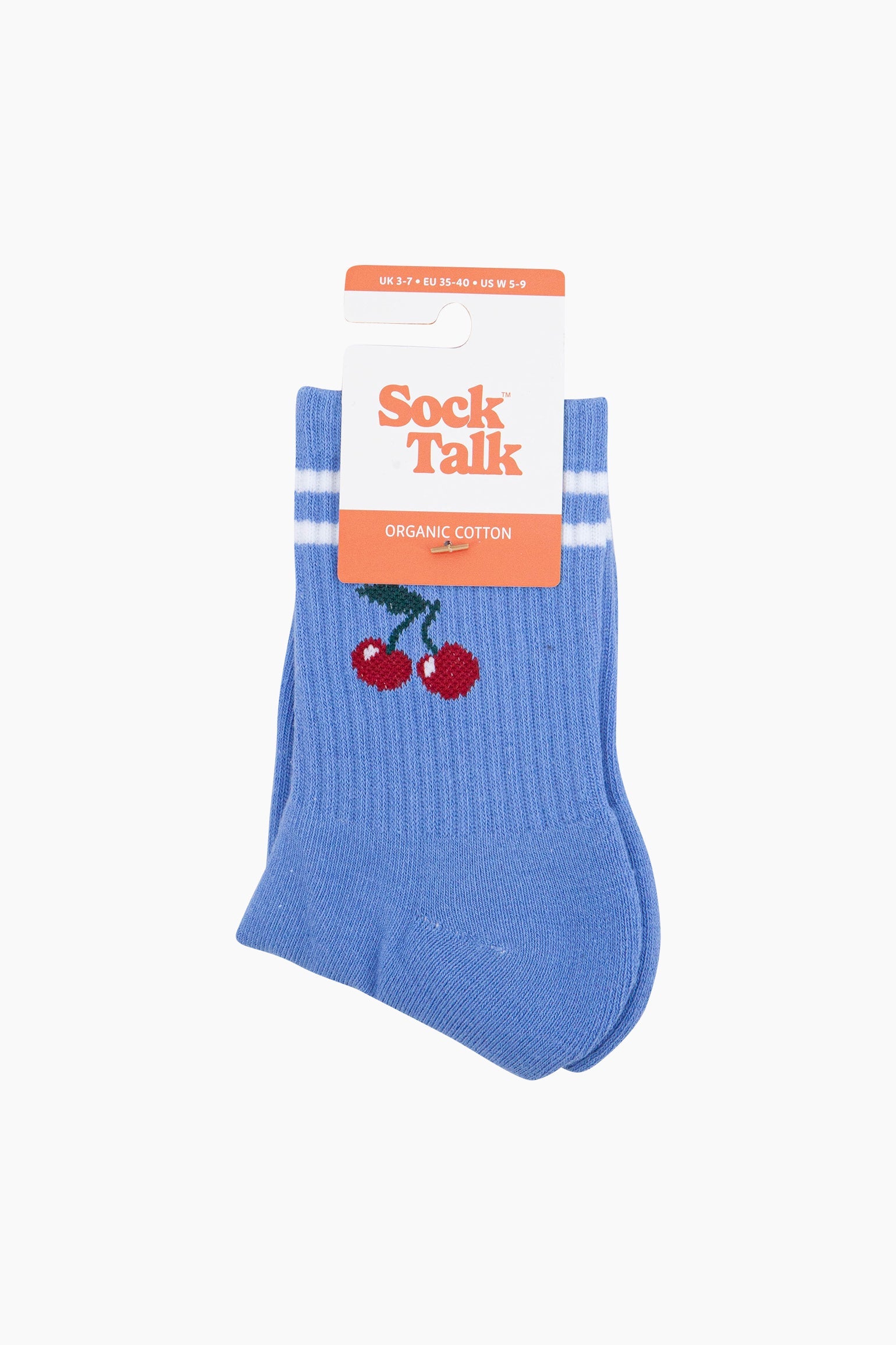 Cherry-Combed-Cotton-Sports-Socks-in-Blue-In-Packaging