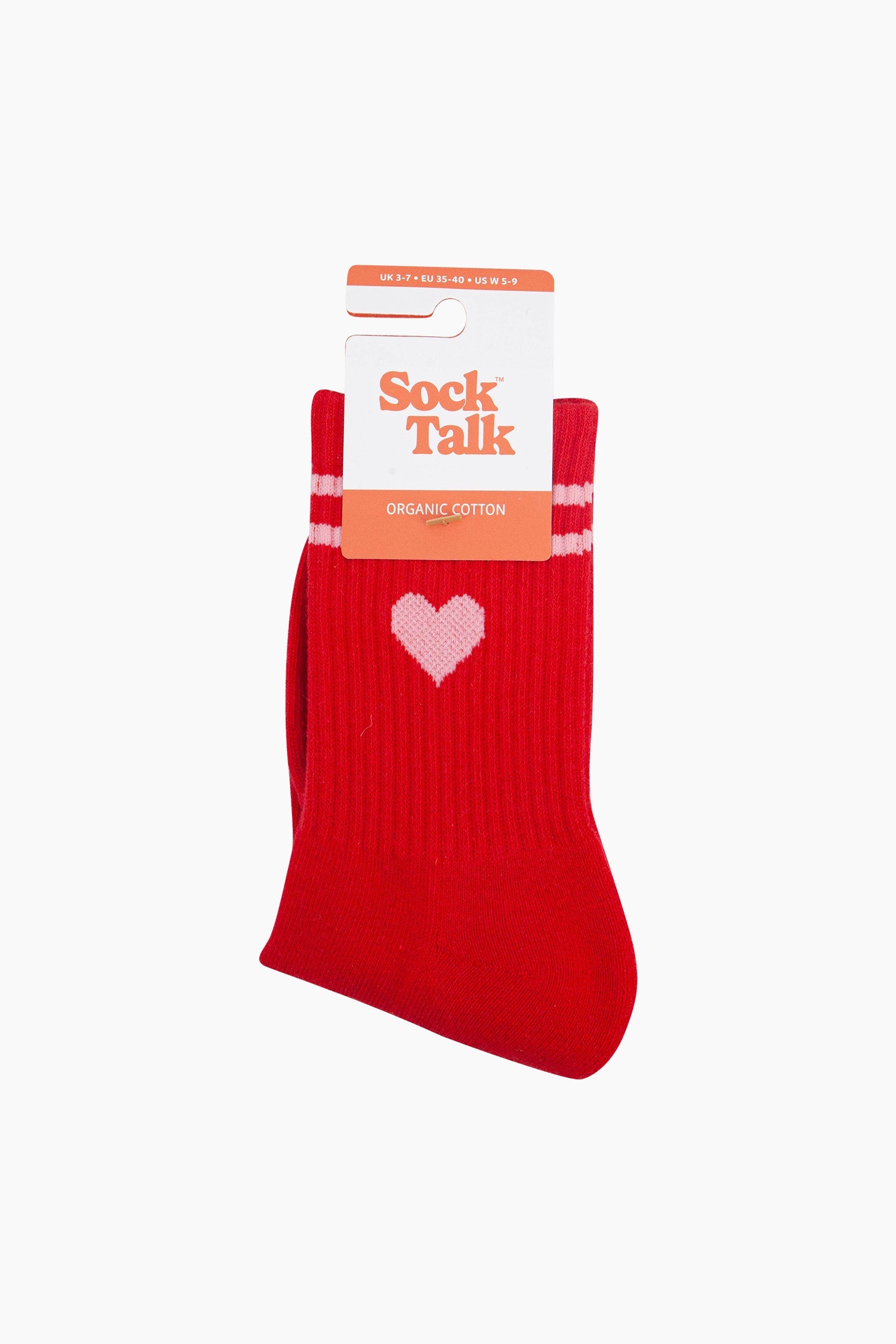 Love-Heart-Combed-Cotton-Sports-Socks-in-Red-In-Packaging