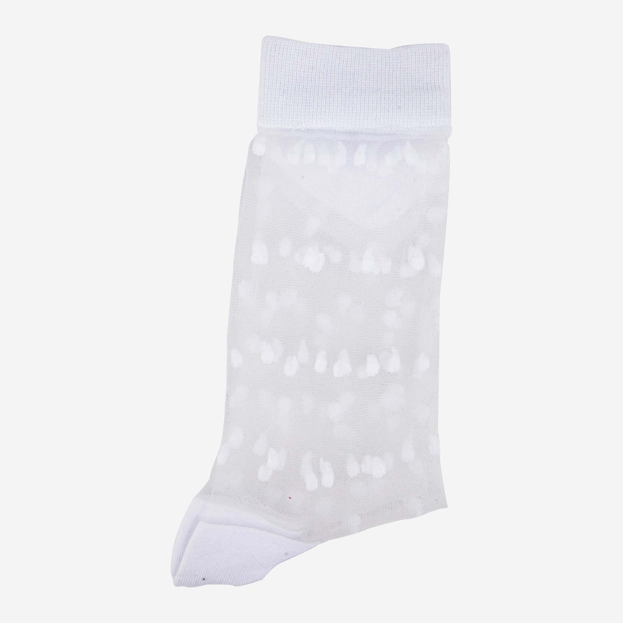 womens-sheer-ankle-socks-white-spots-transparent