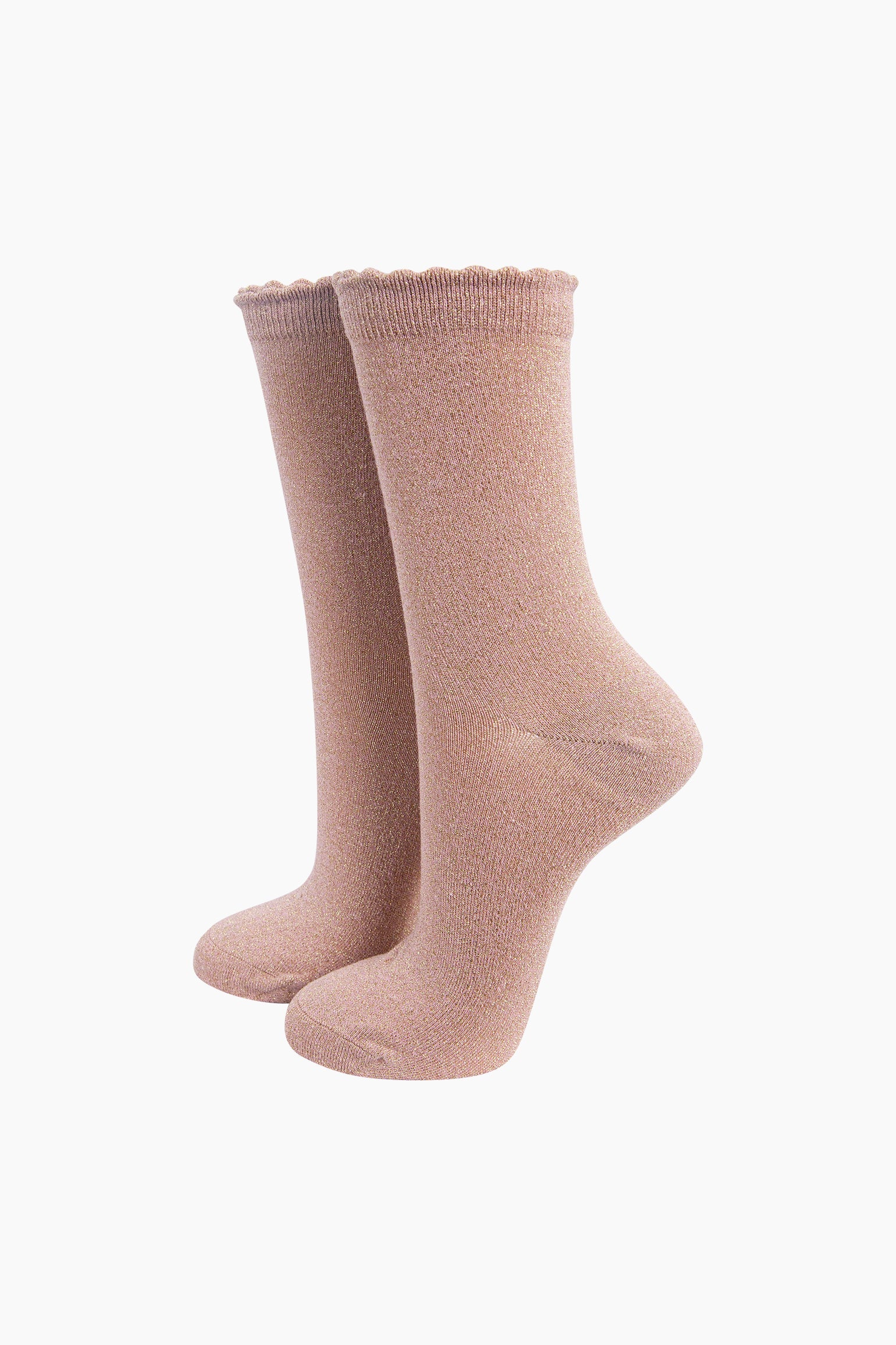 Plain-Combed-Cotton-Glitter-Socks-in-Pink-Gold-Mannequin