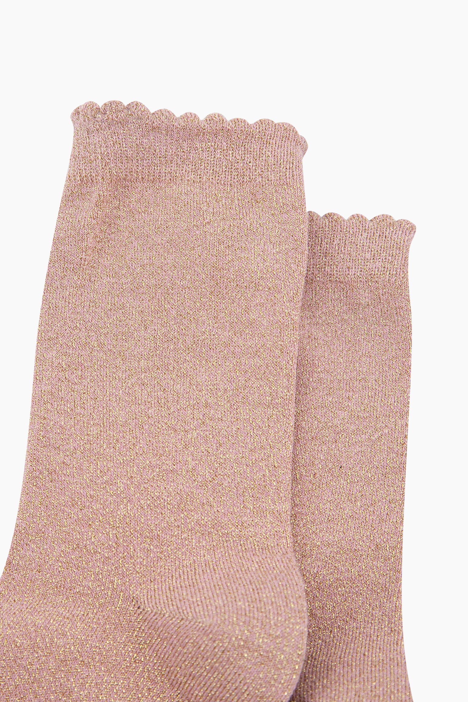 Plain-Combed-Cotton-Glitter-Socks-in-Pink-Gold-Closeup