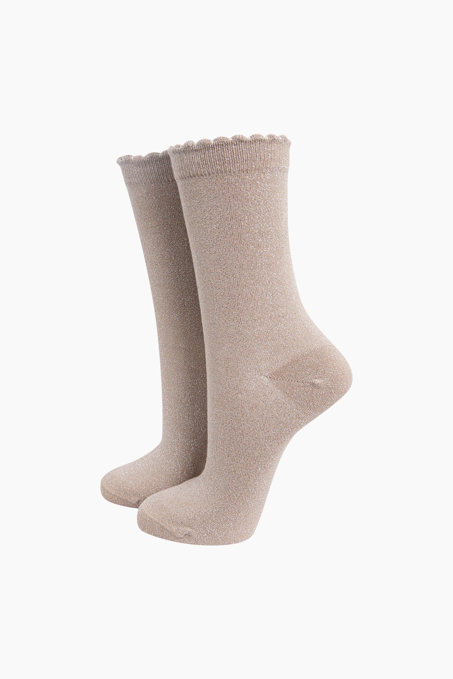Plain-Combed-Cotton-Glitter-Socks-in-Medium-Beige-Mannequin