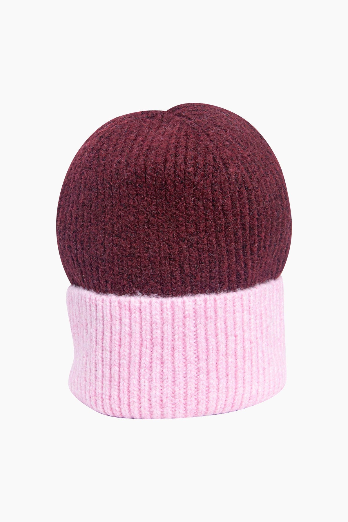 Two-Tone-Beanie-Hat-in-Berry/Pink