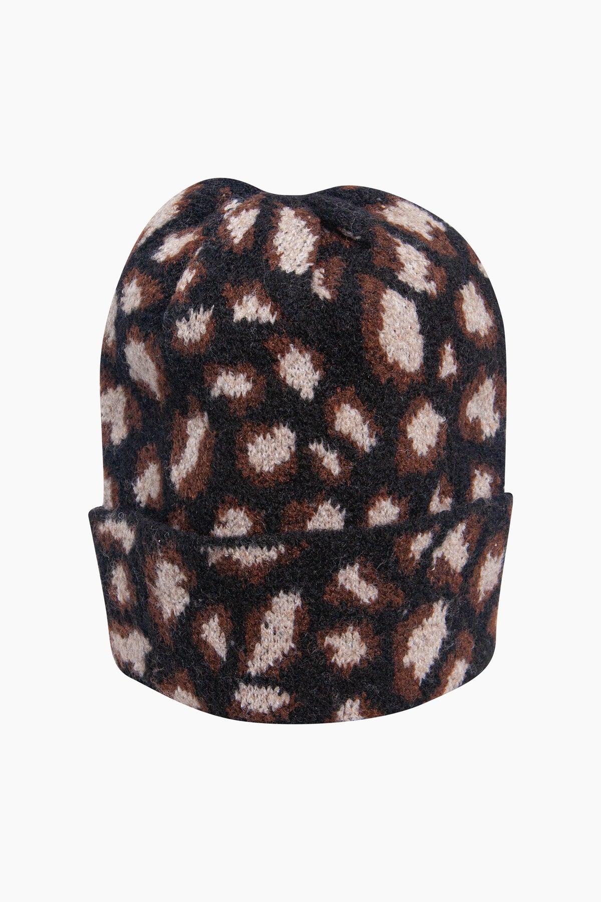 Leopard-Print-Beanie-Hat-in-Black