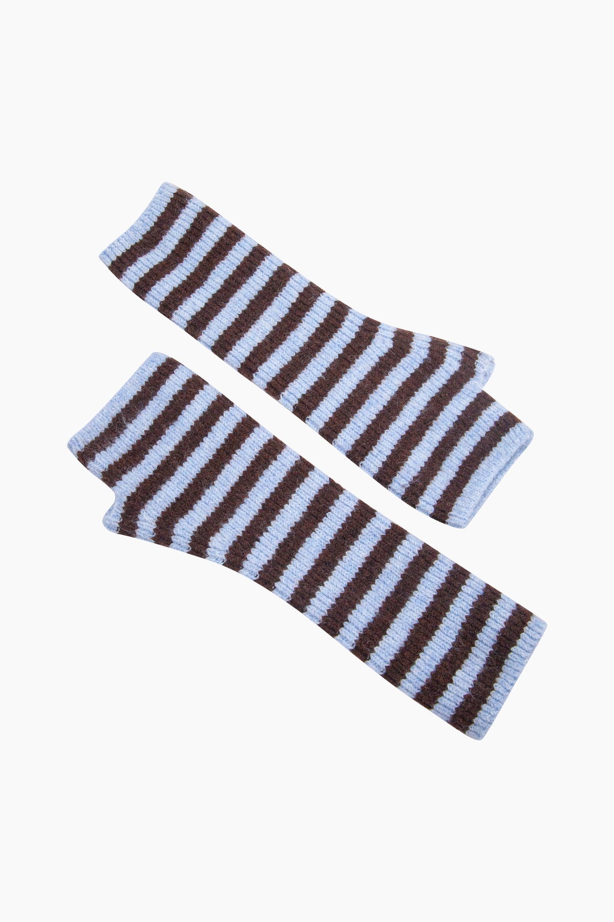 Brown-/Blue-Long-Striped-Wrist-Warmer