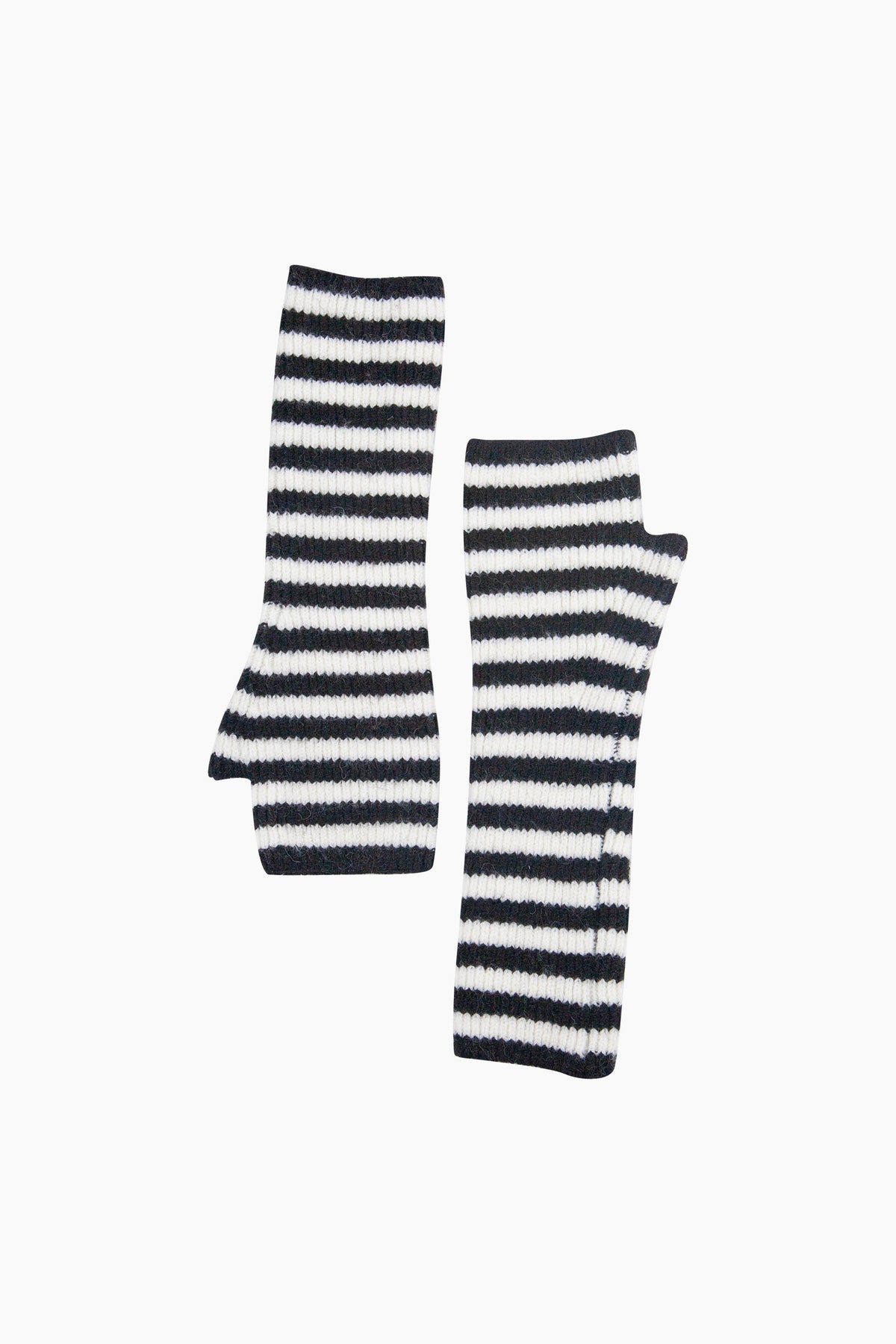 Black/White-Long-Striped-Wrist-Warmer
