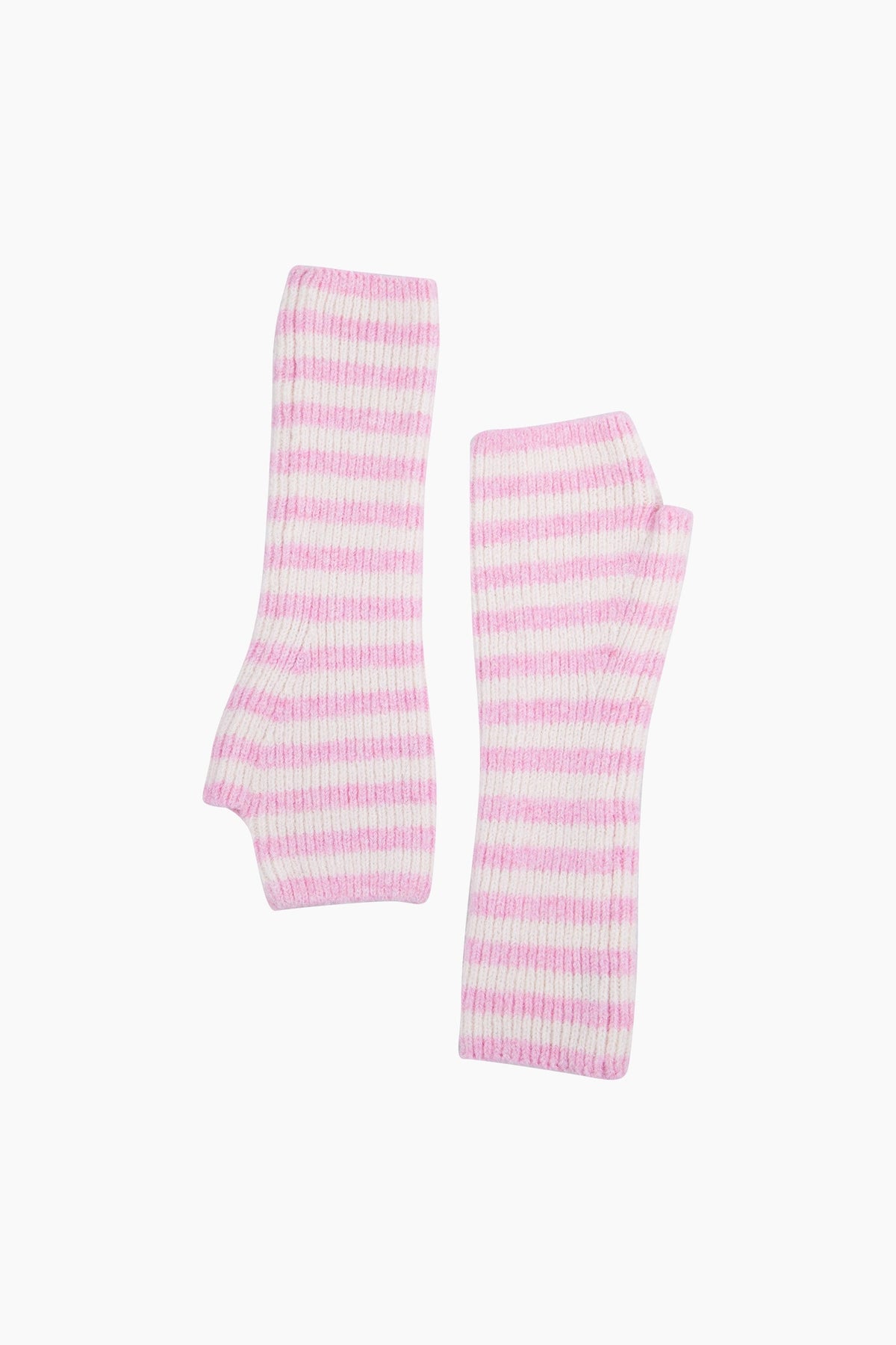 Light-Pink/Cream-Long-Striped-Wrist-Warmer